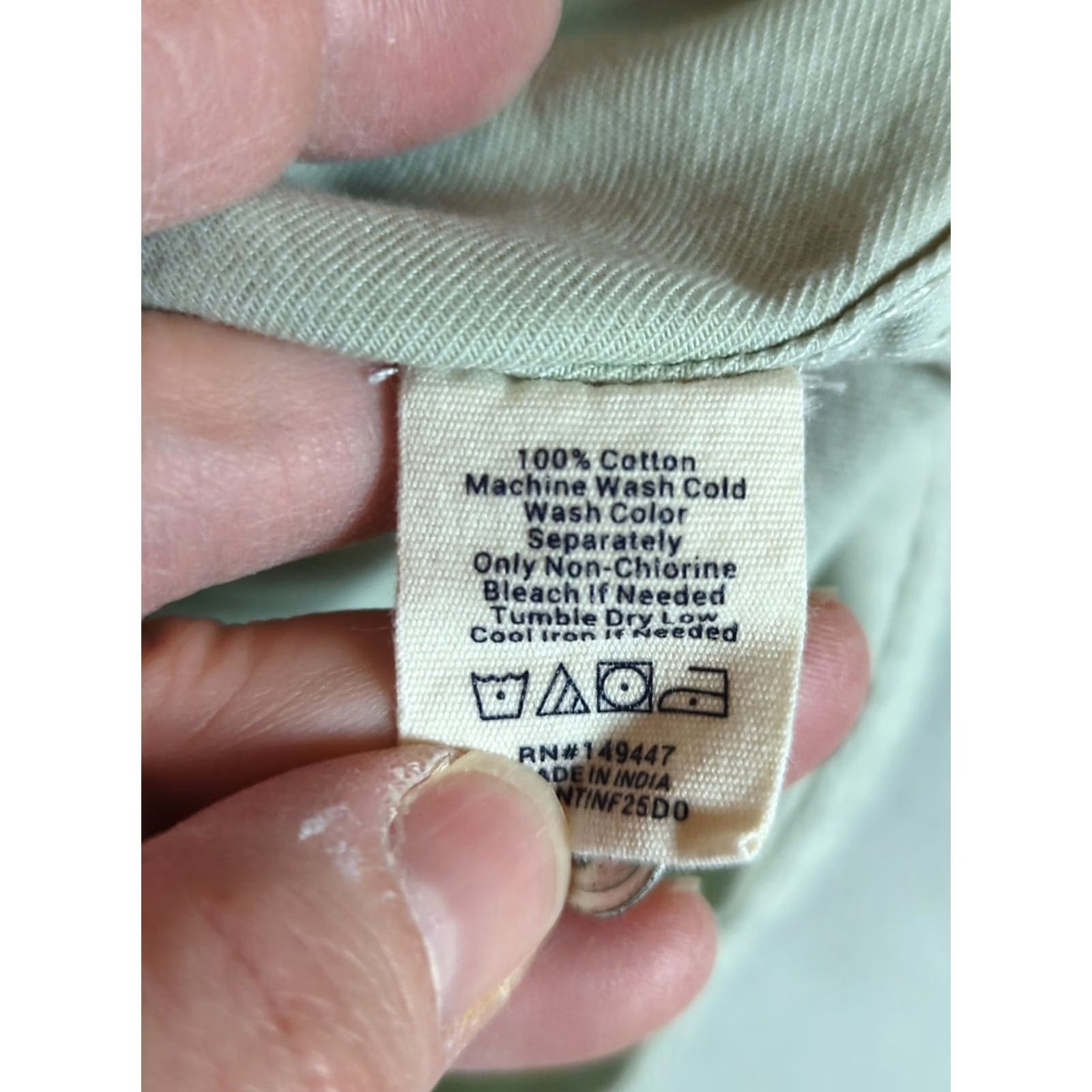 Vintage The Normal Brand Shirt Men XL Light Green Long Sleeve Button-Up Twill Cotton Casual Utility Outdoor Bre breathable Solid Size US XL / EU 56 / 4 - 6 Thumbnail