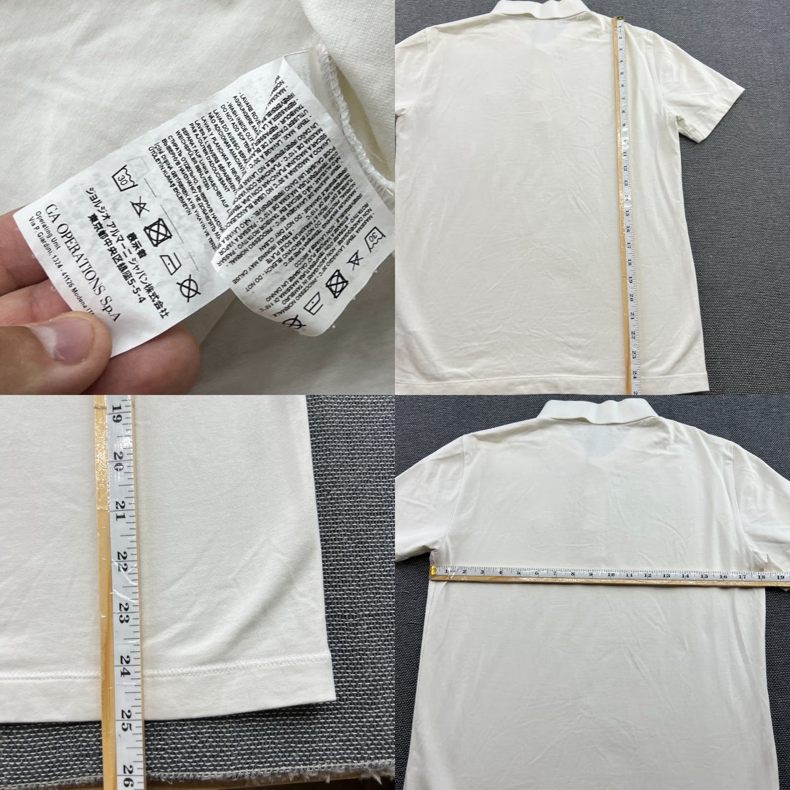 Emporio Armani Emporio Armani EA7 Mens Polo Shirt Small White Short Sleeve Button Up Shirt Mens XS-Short Sleeve? Size US S / EU 44-46 / 1 - 8 Thumbnail