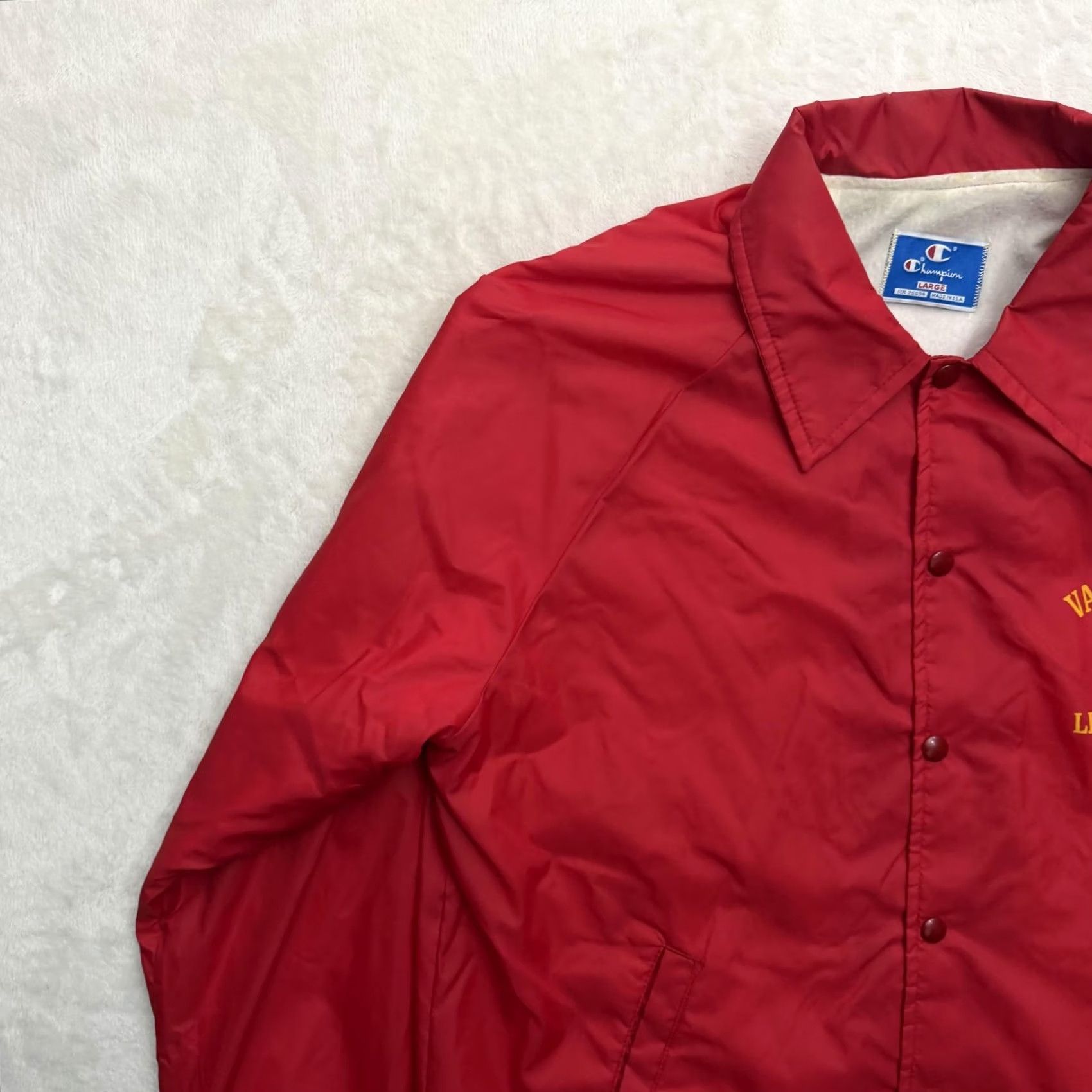 Champion VINTAGE Champion IU Varsity Letterman Jacket Mens Large Red Windbreaker USA Size US L / EU 52-54 / 3 - 6 Thumbnail