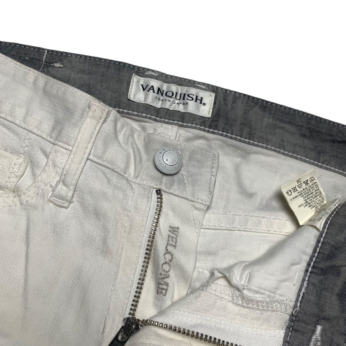 Vanquish Vanquish White Slim Denim Jeans Made in Japan W30 Size US 30 / EU 46 - 3 Thumbnail