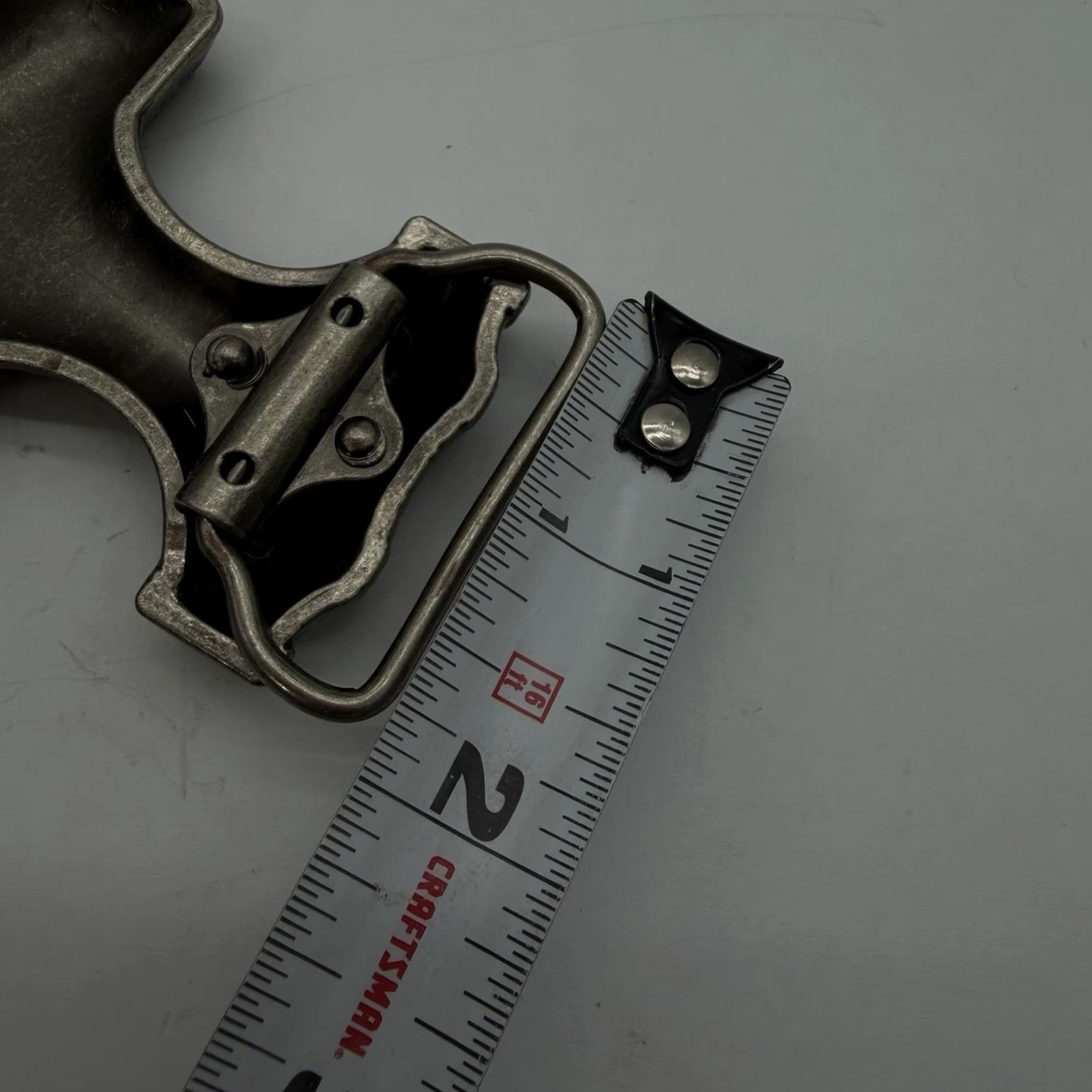Vintage Unbranded Thor's Hammer Belt Buckle Viking Silver Tone Metal Pattern Mjolnir Men Belt Buckle Casual 90s Viking Scandinavian Mens Size ONE SIZE - 3 Thumbnail