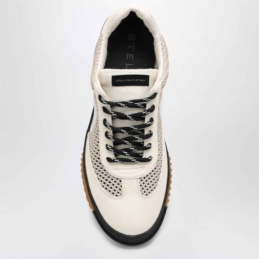 Stella McCartney o1d2blof1024 Low-Top Sneakers In Beige & White Size US 9 / IT 39 - 3 Thumbnail