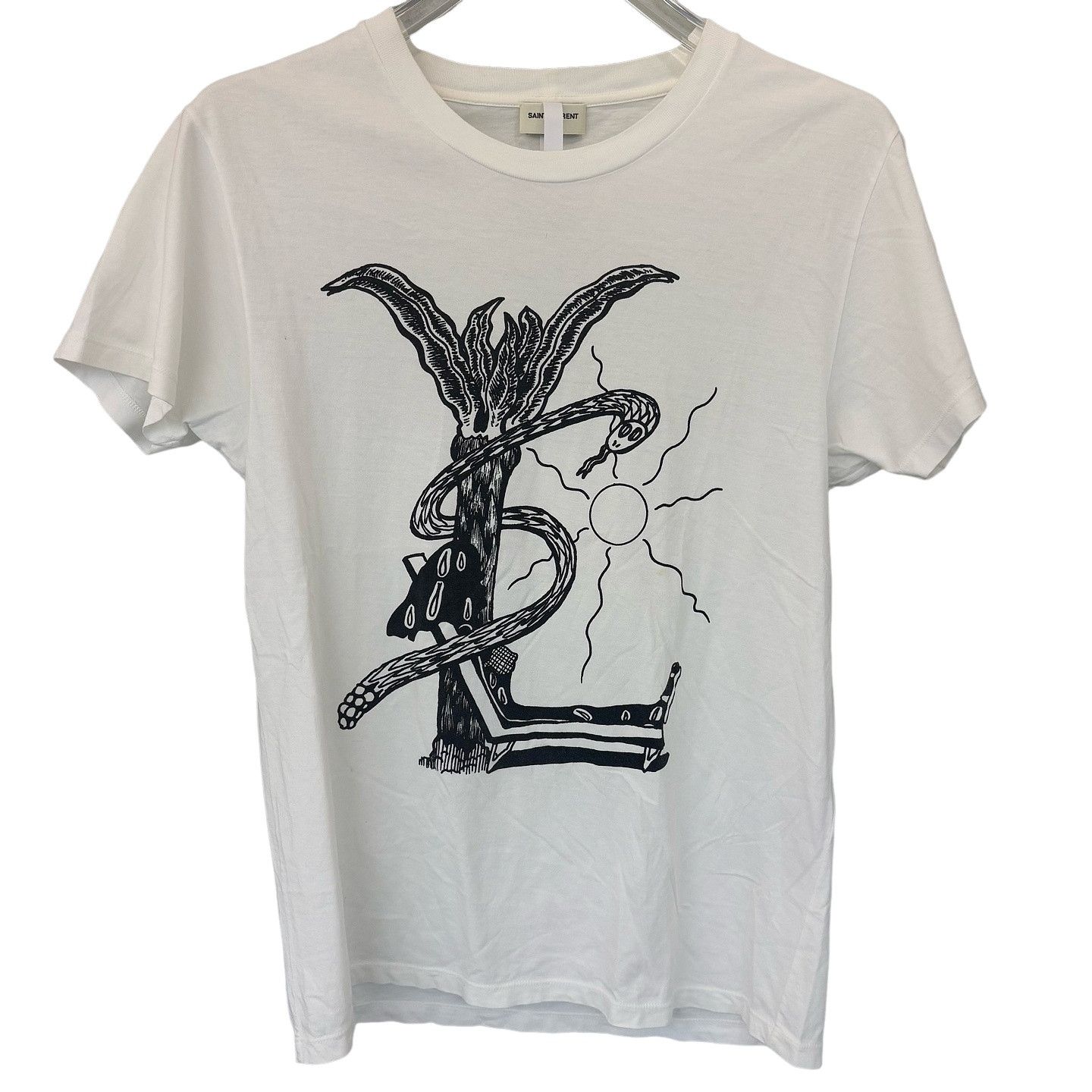 トップス Saint Laurent Paris 2018 logo print tee Saint Laurent Paris Saint Laurent 2018 Graphic Print T-Shirt | Grailed