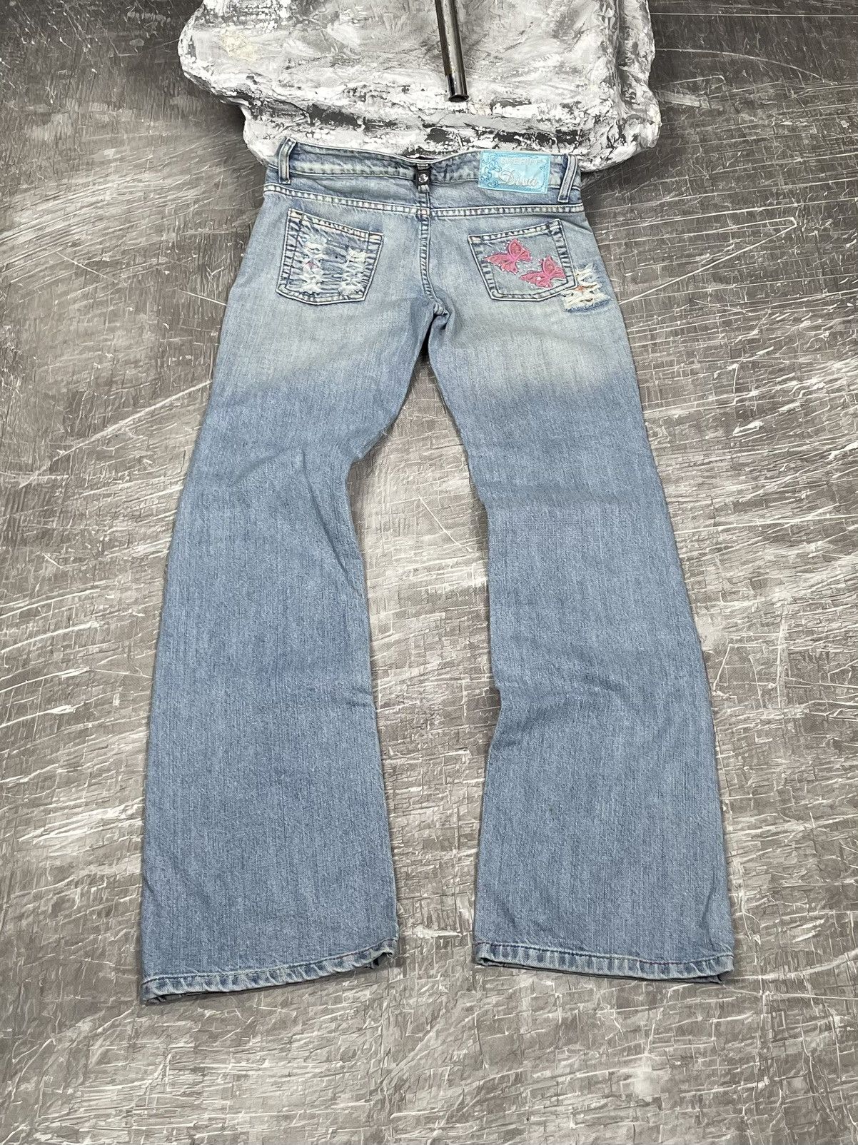 Hysteric Glamour 2000s Y2K Bootcut Fade Jeans Dolce Gabbana Japanese Style Size US 29 - 2 Thumbnail