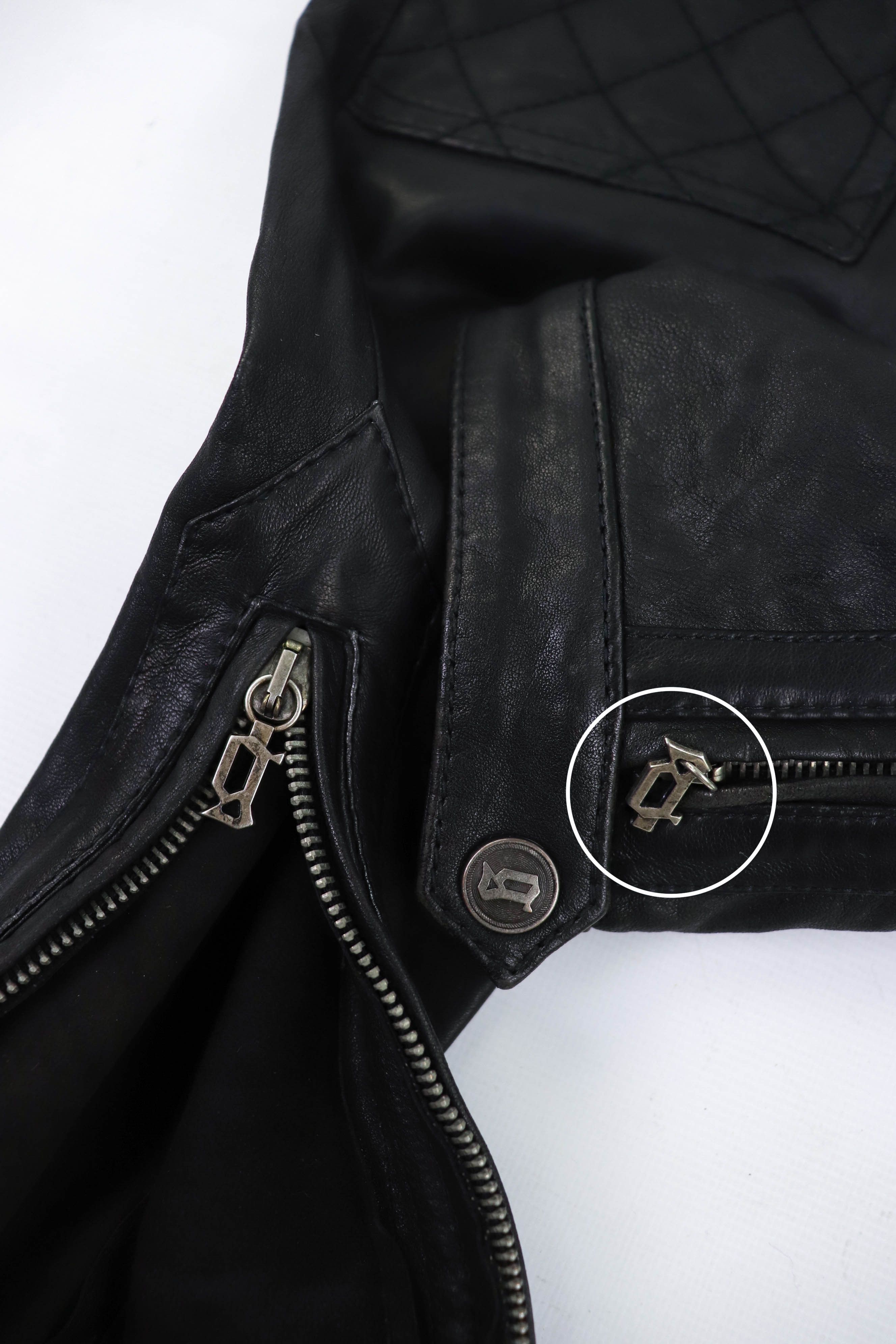 John Galliano Vintage Galliano 2000s Black Leather Zip Biker Pants Size 30" / US 8 / IT 44 - 14 Thumbnail