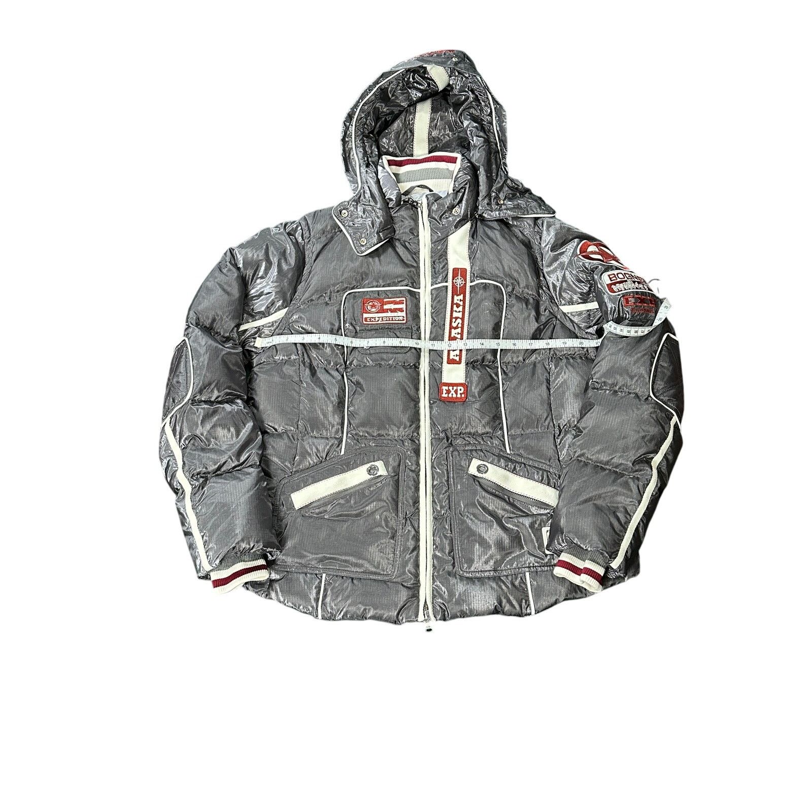 Bogner Bogner Metallic Silver Down Feather Ski Coat Size 46 EUC Size XXL / US 16-18 / IT 52-54 - 8 Thumbnail