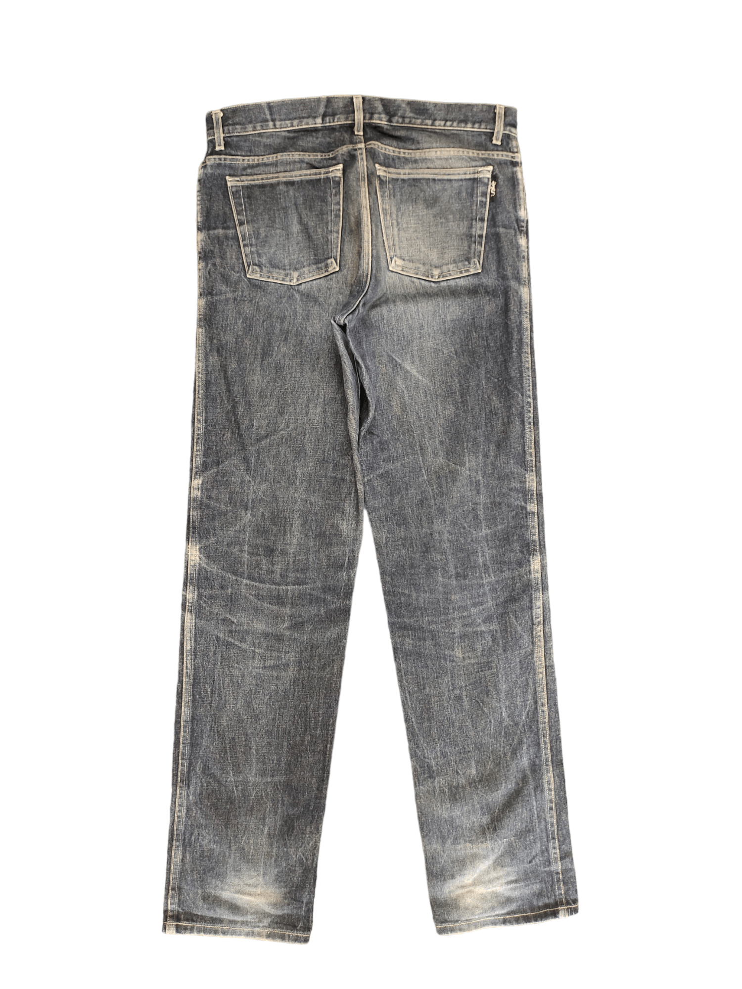 agnes b. Vintage 90s Agnes B. Homme Clawmark Faded Denim Jeans Size US 34 / EU 50 - 12 Thumbnail