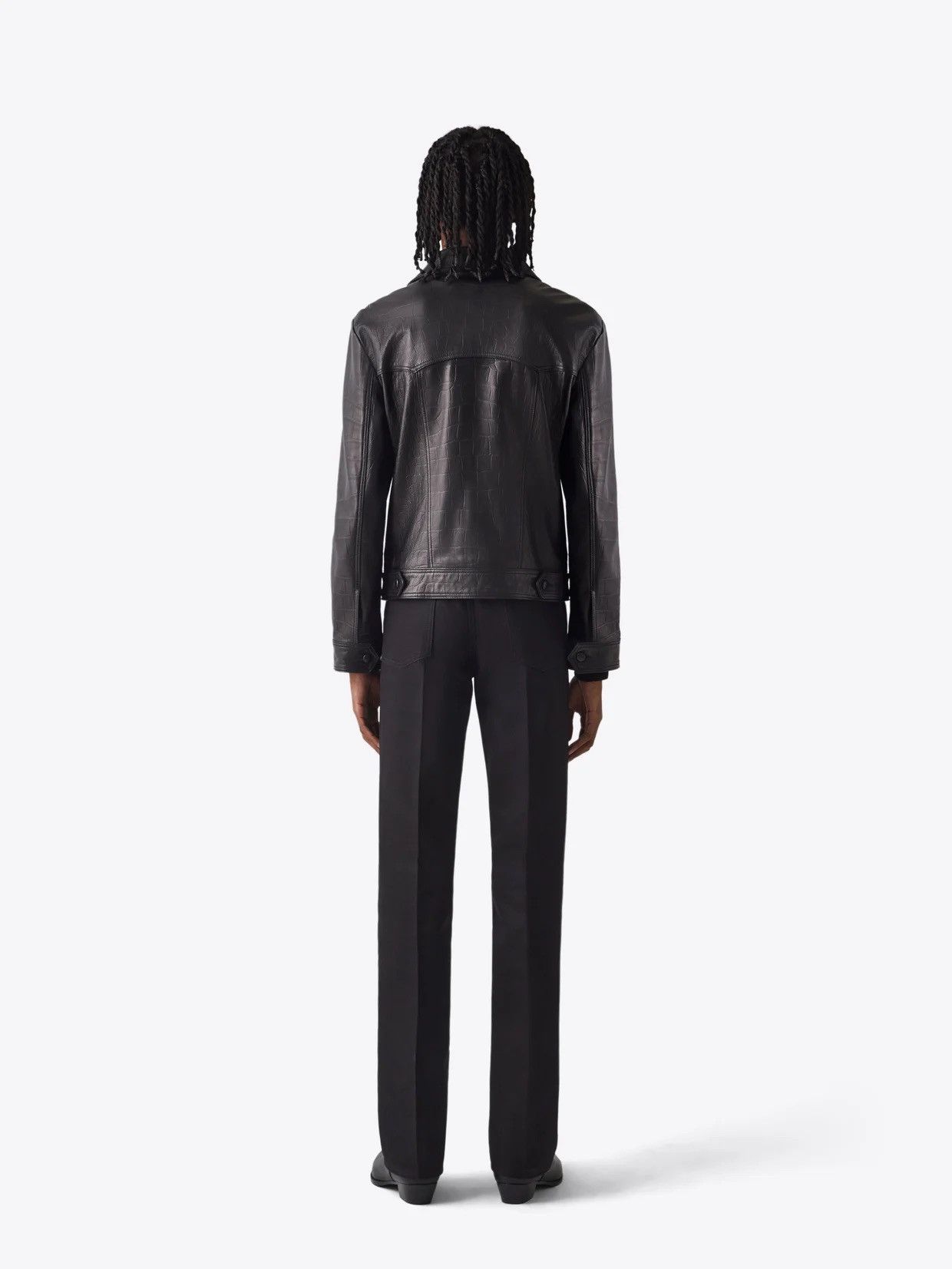 Blk Dnm Leather Jacket 71 Black Croco. Size EU 48 USA 38 Size US M / EU 48-50 / 2 - 9 Thumbnail
