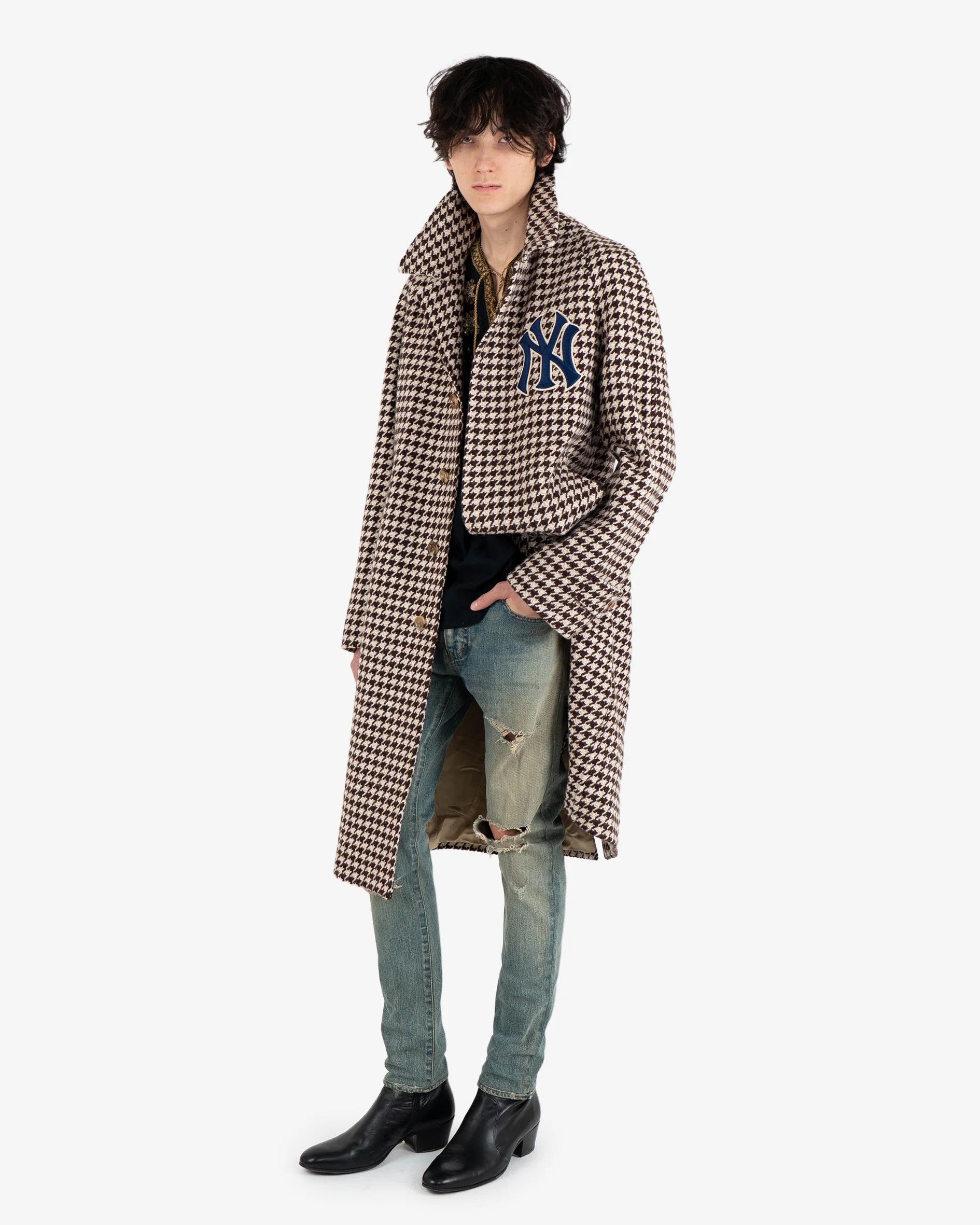 Gucci × New York Yankees NY Yankees Houndstooth Coat (FW18) Size US M / EU 48-50 / 2 - 3 Thumbnail
