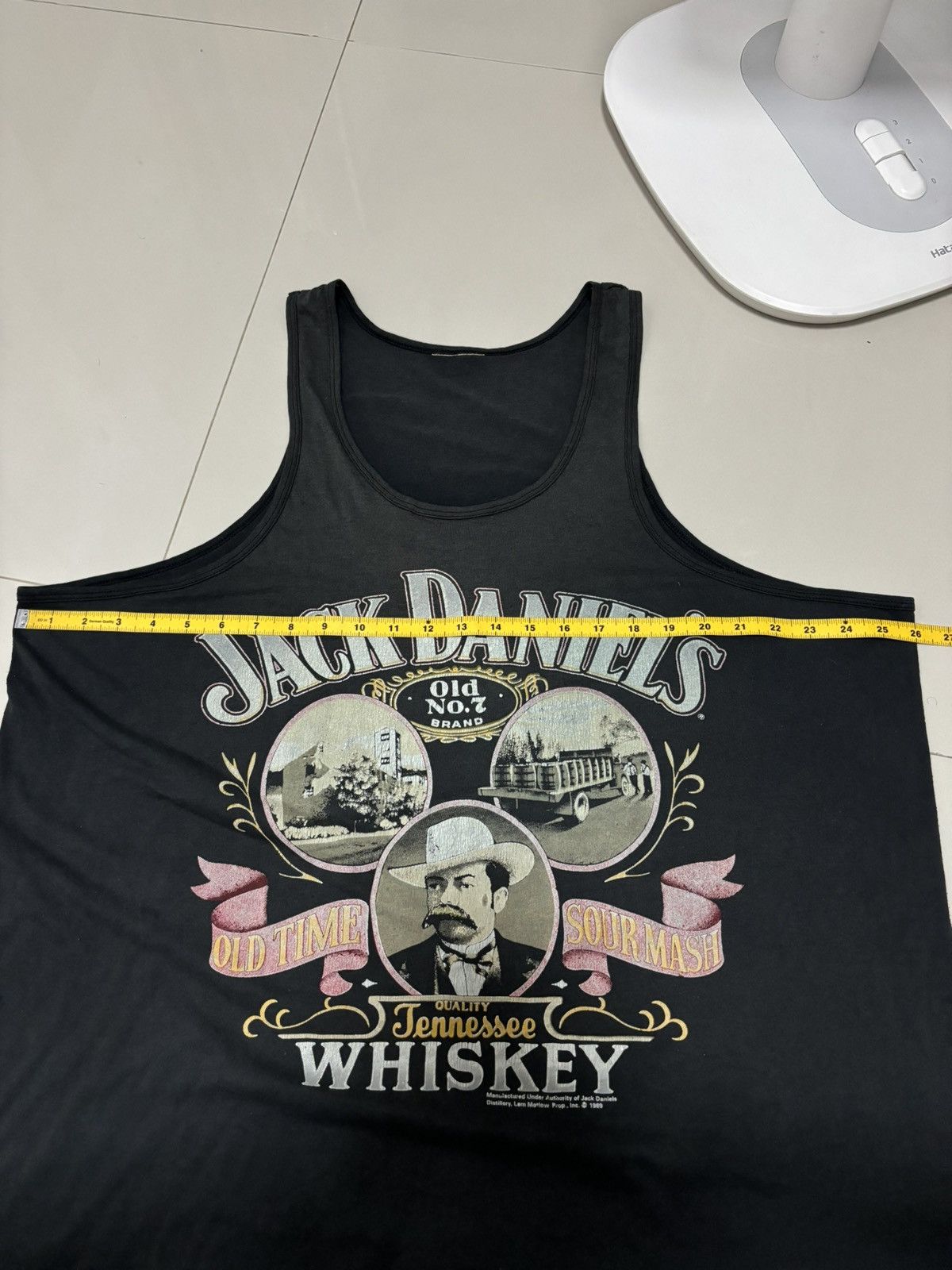 Vintage Thrashed Distressed 80s Faded JACK DANIEL’S Tank Tops Grunge Size US XXL / EU 58 / 5 - 9 Thumbnail