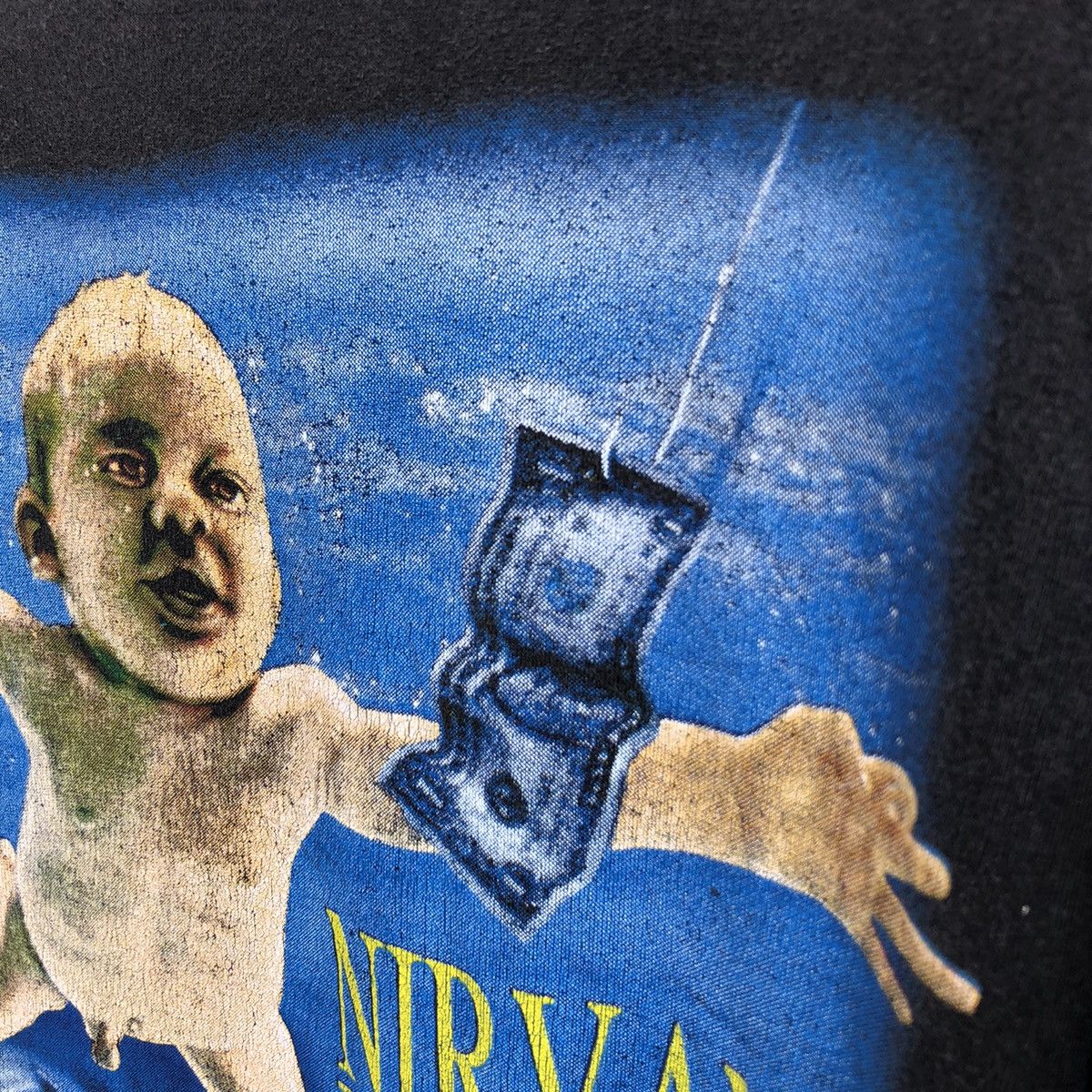 Band Tees 💢Rare💢 Vintage 90s Faded NIRVANA NEVERMIND Bootleg Tshirt Size US XL / EU 56 / 4 - 12 Thumbnail