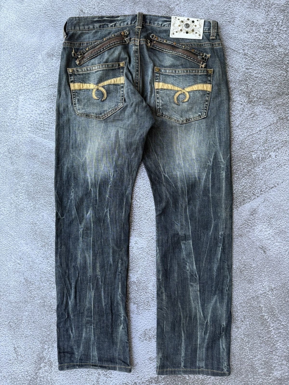 20471120 × Beauty Beast × Japanese Brand Villand stone real jeans special editon natural clothes Size US 35 - 2 Thumbnail