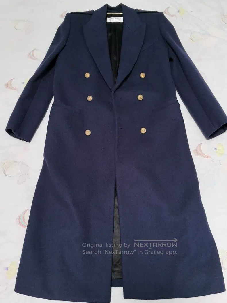 Saint Laurent Paris Saint Laurent Paris Double-Breasted Long Cashmere Coat Size XS / US 0-2 / IT 36-38 - 2 Thumbnail
