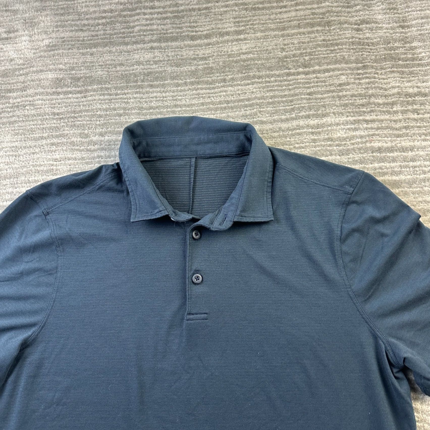 Lululemon Lululemon Polo Shirt Mens Medium Blue Evolution Performance Top Size US M / EU 48-50 / 2 - 3 Thumbnail