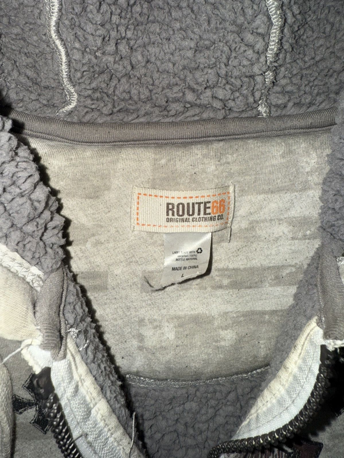 Route 66 Y2K Hoodie Skull Zip Up Size US L / EU 52-54 / 3 - 3 Thumbnail