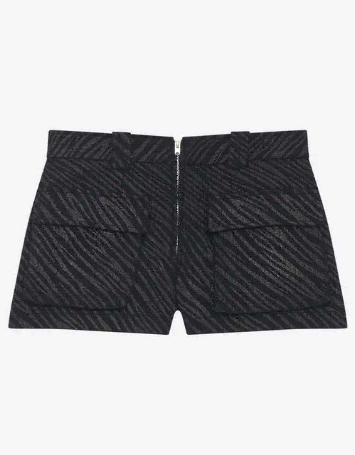 Iro NWT Iro Black Zebra-Print Shorts Size 30" / US 8 / IT 44 - 1 Thumbnail