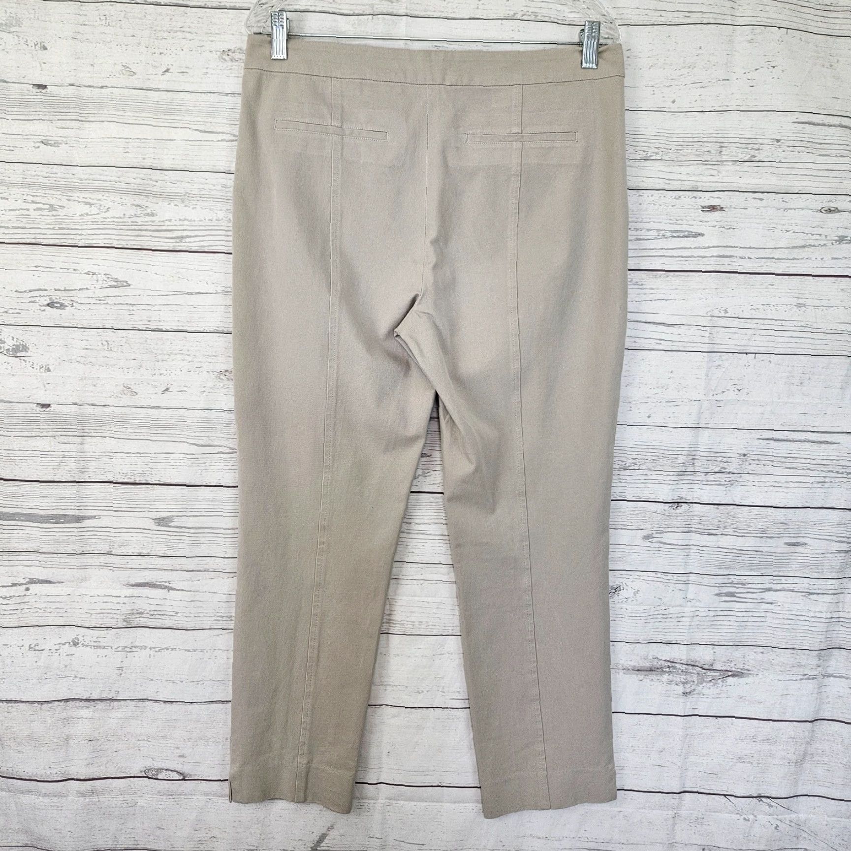 NYDJ NYDJ Womens Pants 12 Gray Cotton Blend Mid Rise Ankle Crop Size 34" / US 12 / IT 48 - 3 Thumbnail