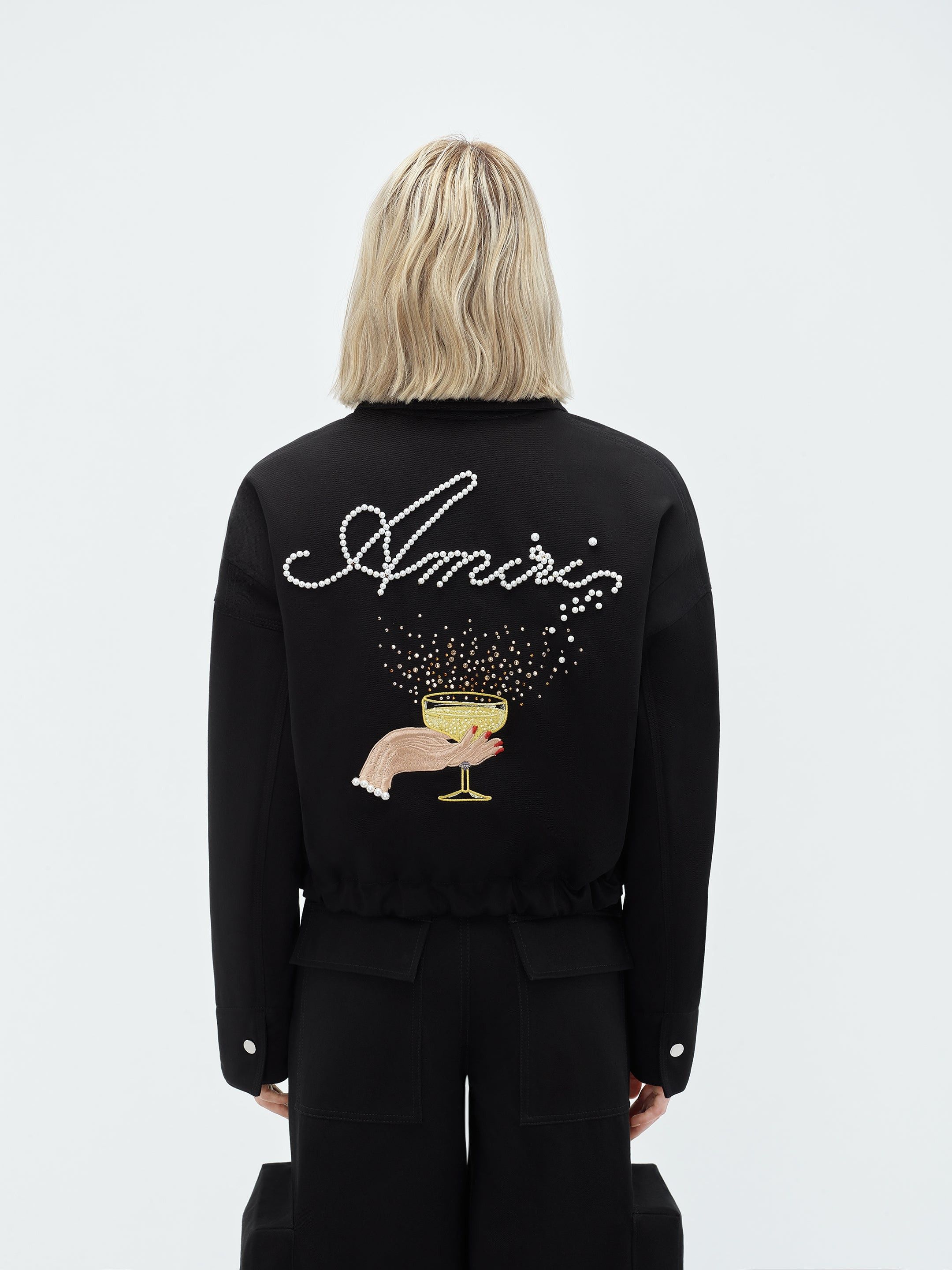 Amiri o1w1db10325 Champagne Workman Jacket in Black Size M / US 6-8 / IT 42-44 - 1 Thumbnail