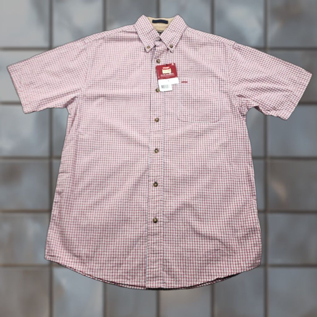 Wrangler Wrangler Shirt Mens Small Red White Checkered Button-Down Short Sleeve Casual Size US S / EU 44-46 / 1 - 1 Thumbnail