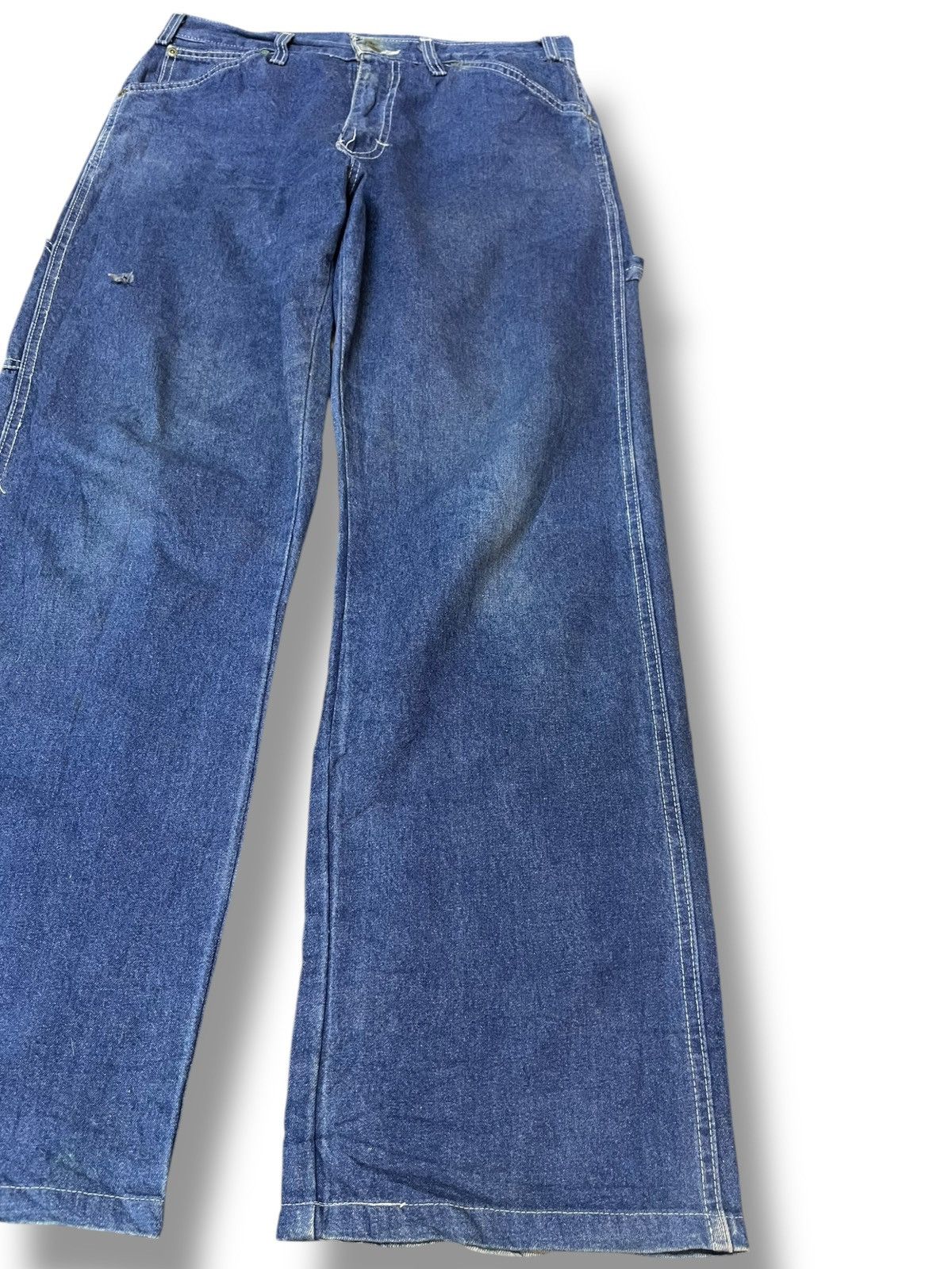 Caterpillar Vintage CAT Baggy Wide Leg Carpenter Denim Size US 31 - 4 Thumbnail