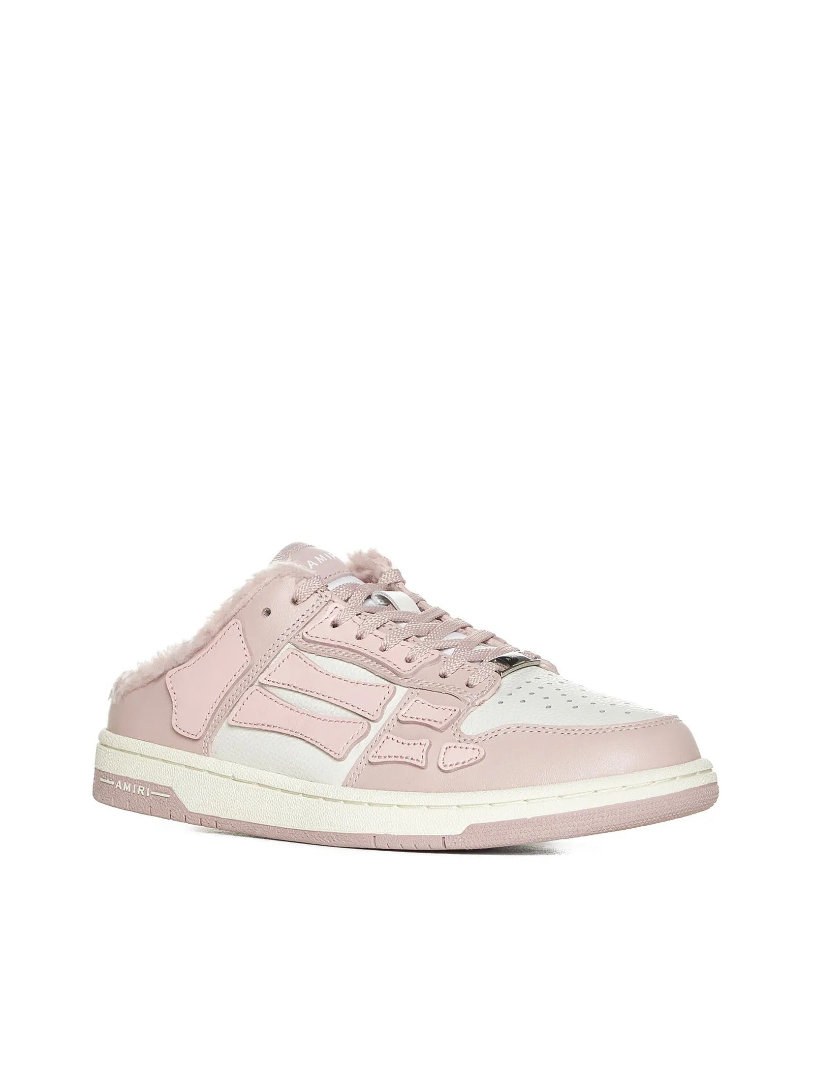 Amiri oc11z0325 Skelton Low Top Slipon in Pink/White Size US 8 / IT 38 - 2 Thumbnail