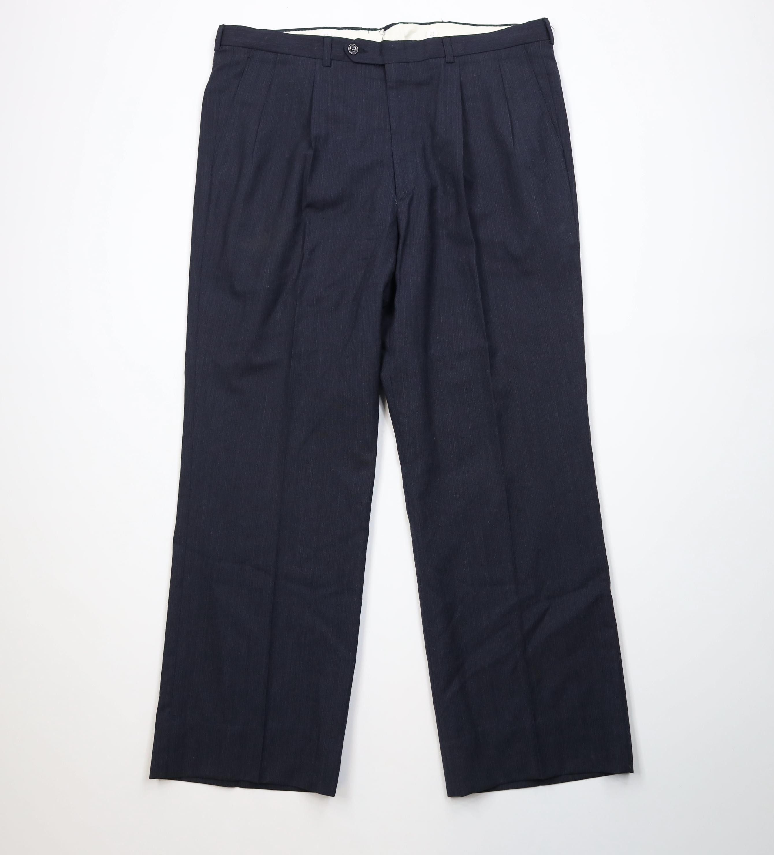 Vintage Vintage 70s Streetwear Wool Knit Wide Leg Chino Pants Size US 38 / EU 54 - 1 Thumbnail
