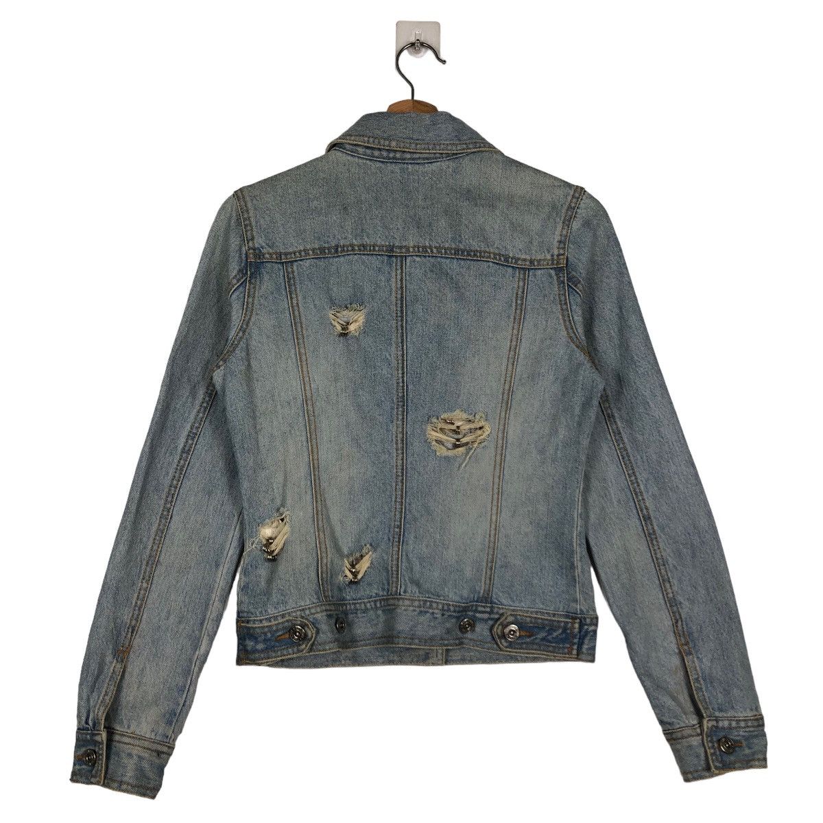 Japanese Brand 🔥Rare Biker Denim Jacket Distressed Punk Dona Marie Japan Size US M / EU 48-50 / 2 - 8 Thumbnail