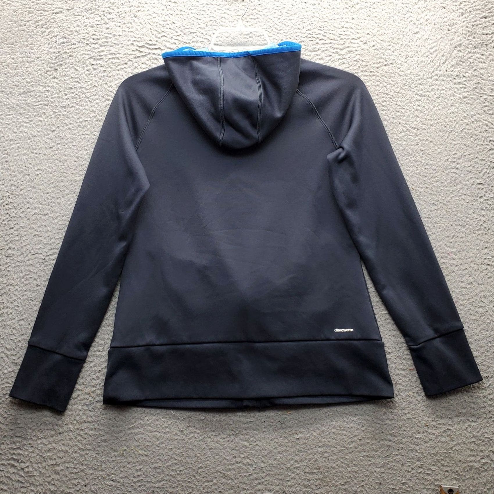 Adidas Adidas Climawarm Hoodie Womens Size L Gray Full Zip Logo Regular Fit Size L / US 10 / IT 46 - 2 Thumbnail
