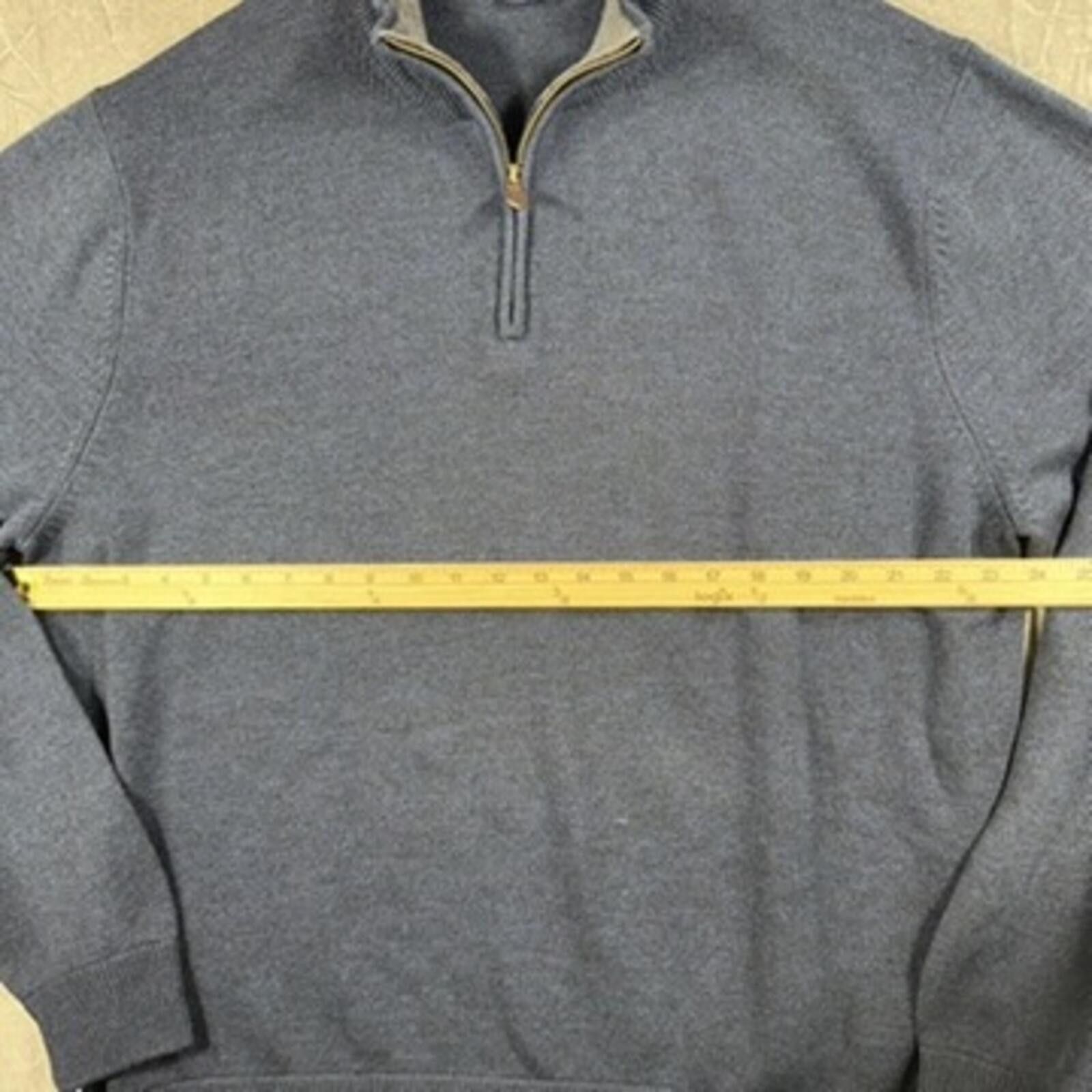 Brooks Brothers Brooks Brothers Sweater Mens 2XL Navy 346 Zip Merino Wool Size US XXL / EU 58 / 5 - 4 Thumbnail