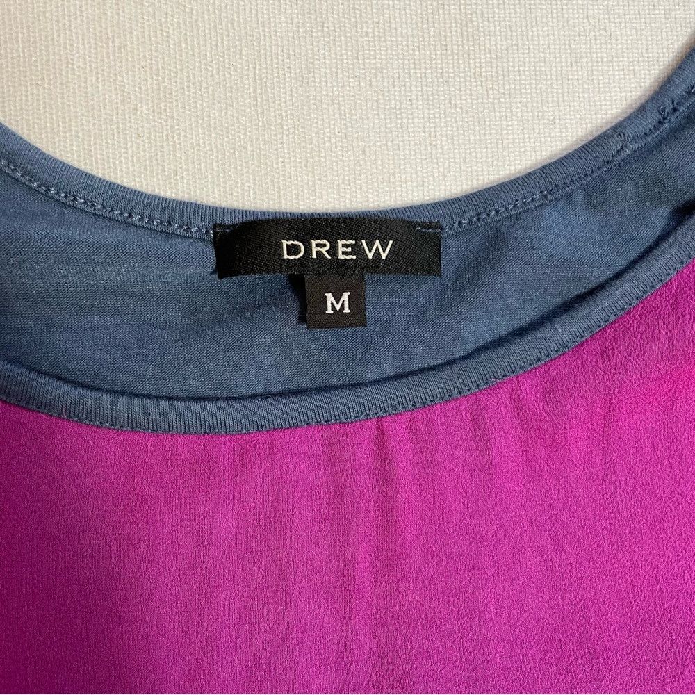 Drew Drew Silk Layered Pink Blue Short Sleeve Top Size M Size M / US 6-8 / IT 42-44 - 7 Thumbnail