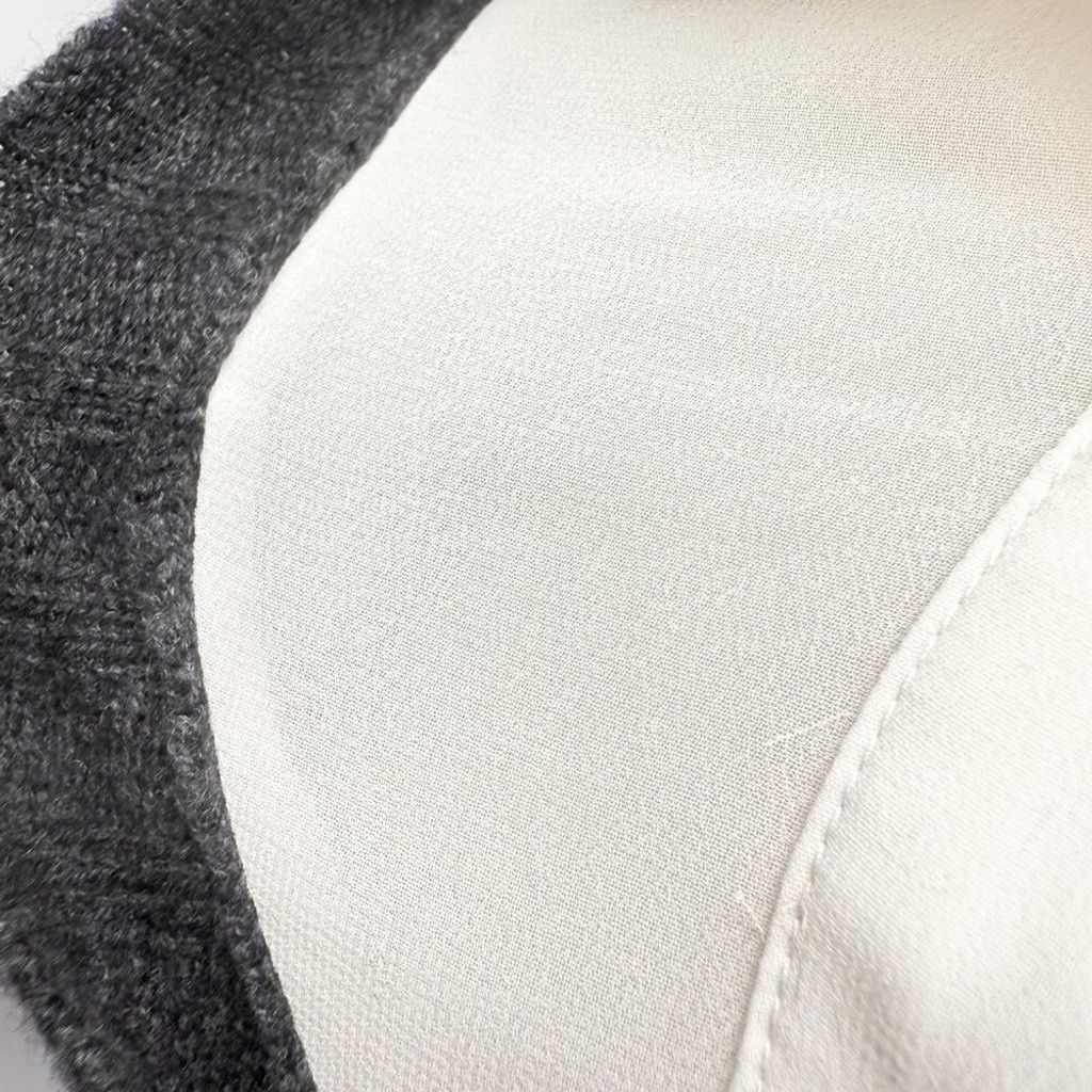 Brochu Walker BROCHU WALKER The Looker V-Neck Grey White Sweater Dress XS Size XS / US 0-2 / IT 36-38 - 10 Thumbnail