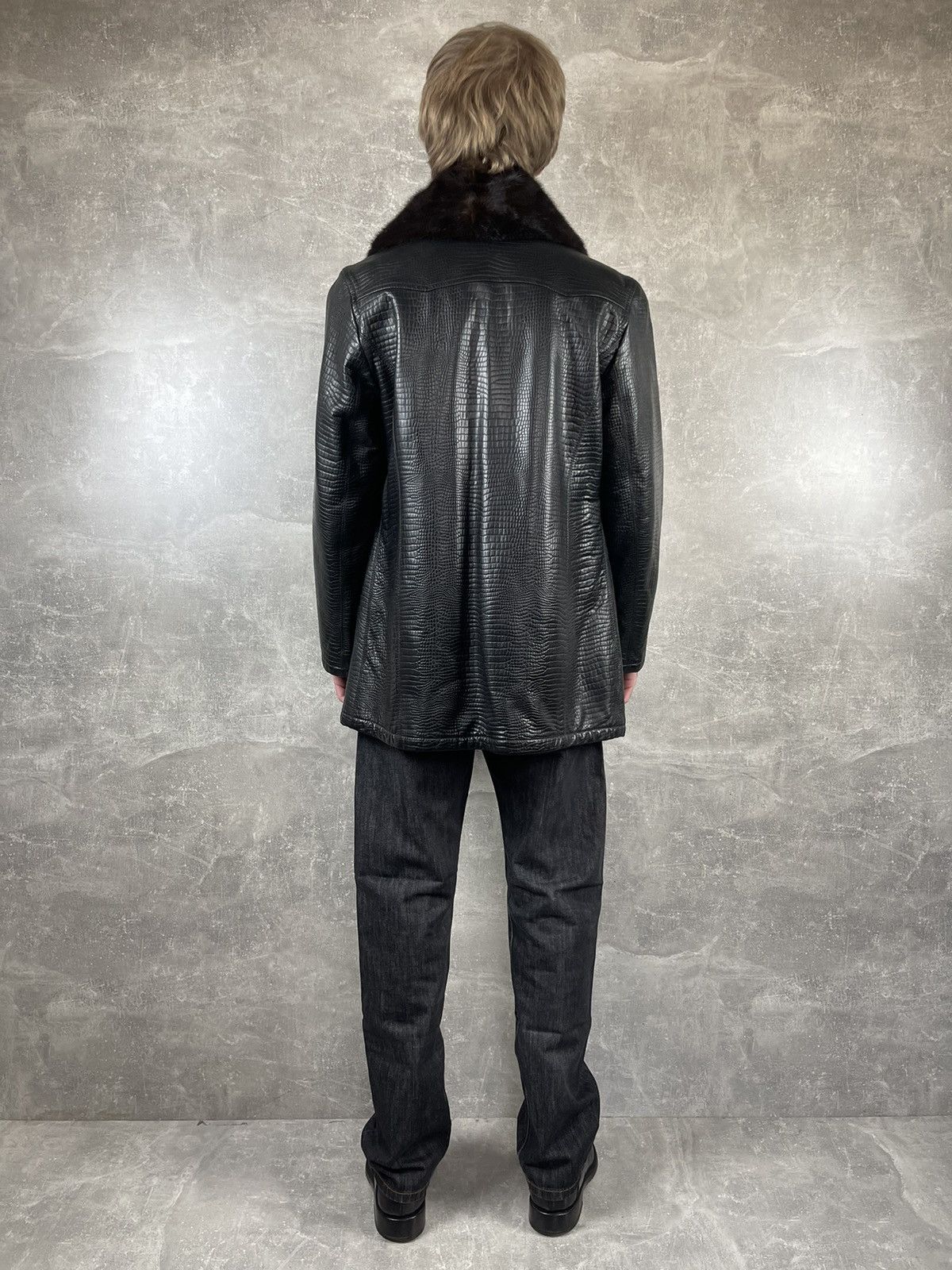 Mandelli Enrico Mandelli Real Fur Leather Doublebreatsed Jacket Coat Size US M / EU 48-50 / 2 - 9 Thumbnail