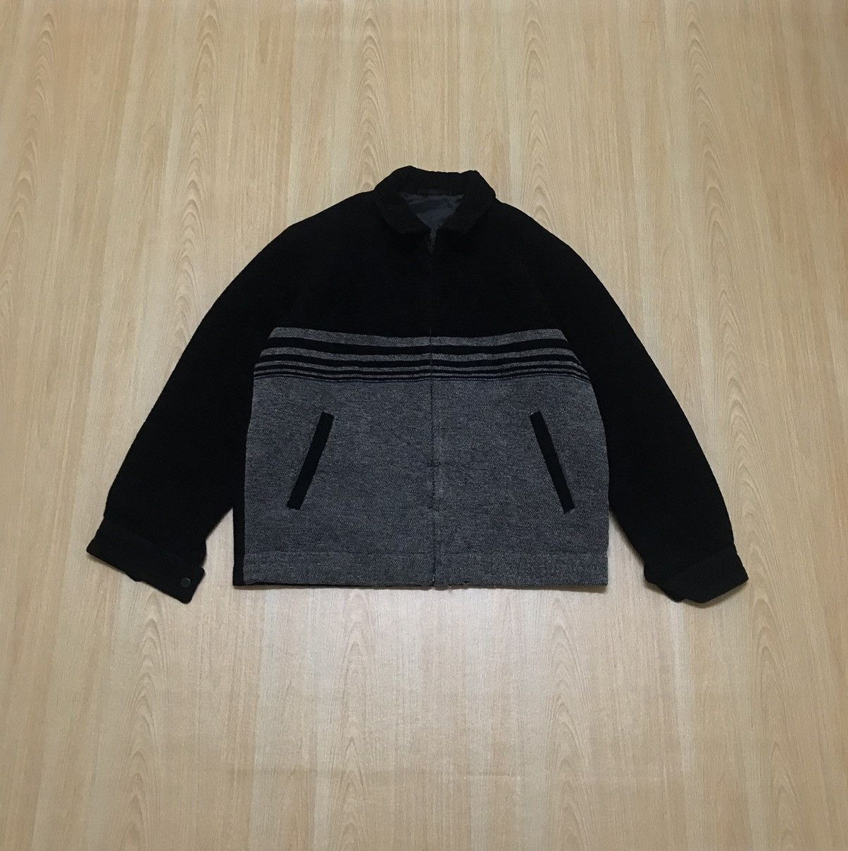 Vintage Japan Two Tones Zipper Jacket