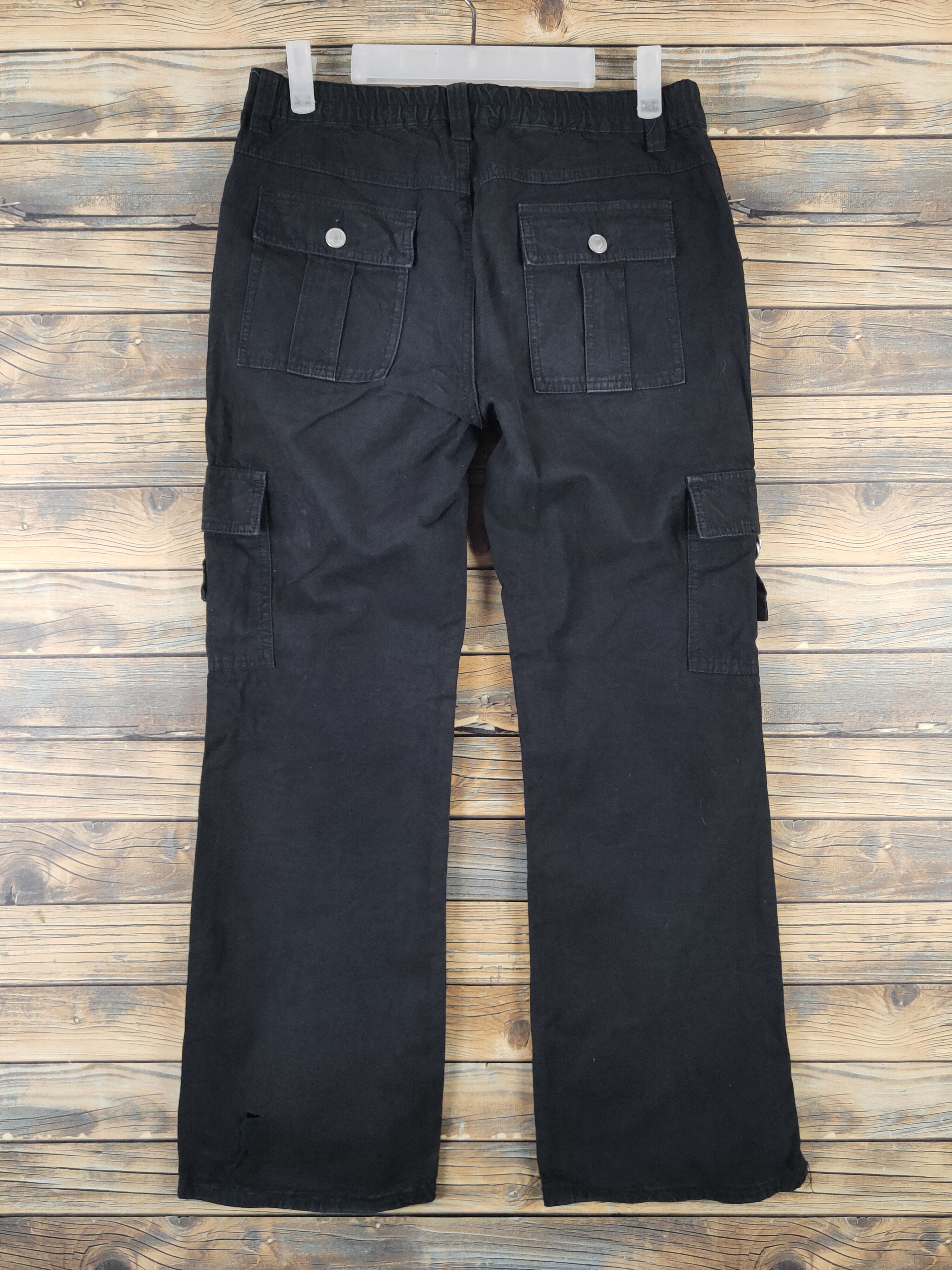 Japanese Brand DL Japanese Brand Black Multipocket Cargo Pants #769 Size US 27 - 7 Thumbnail