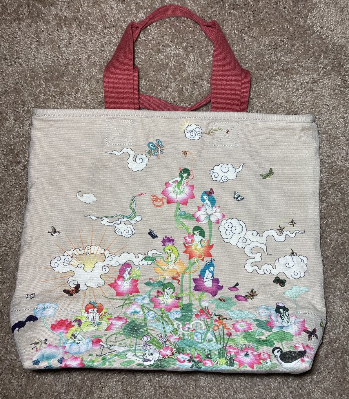 Issey Miyake AW04 Issey Miyake Takashi Murakami Chiho Aoshima Art Bag 90s Size ONE SIZE - 1 Thumbnail