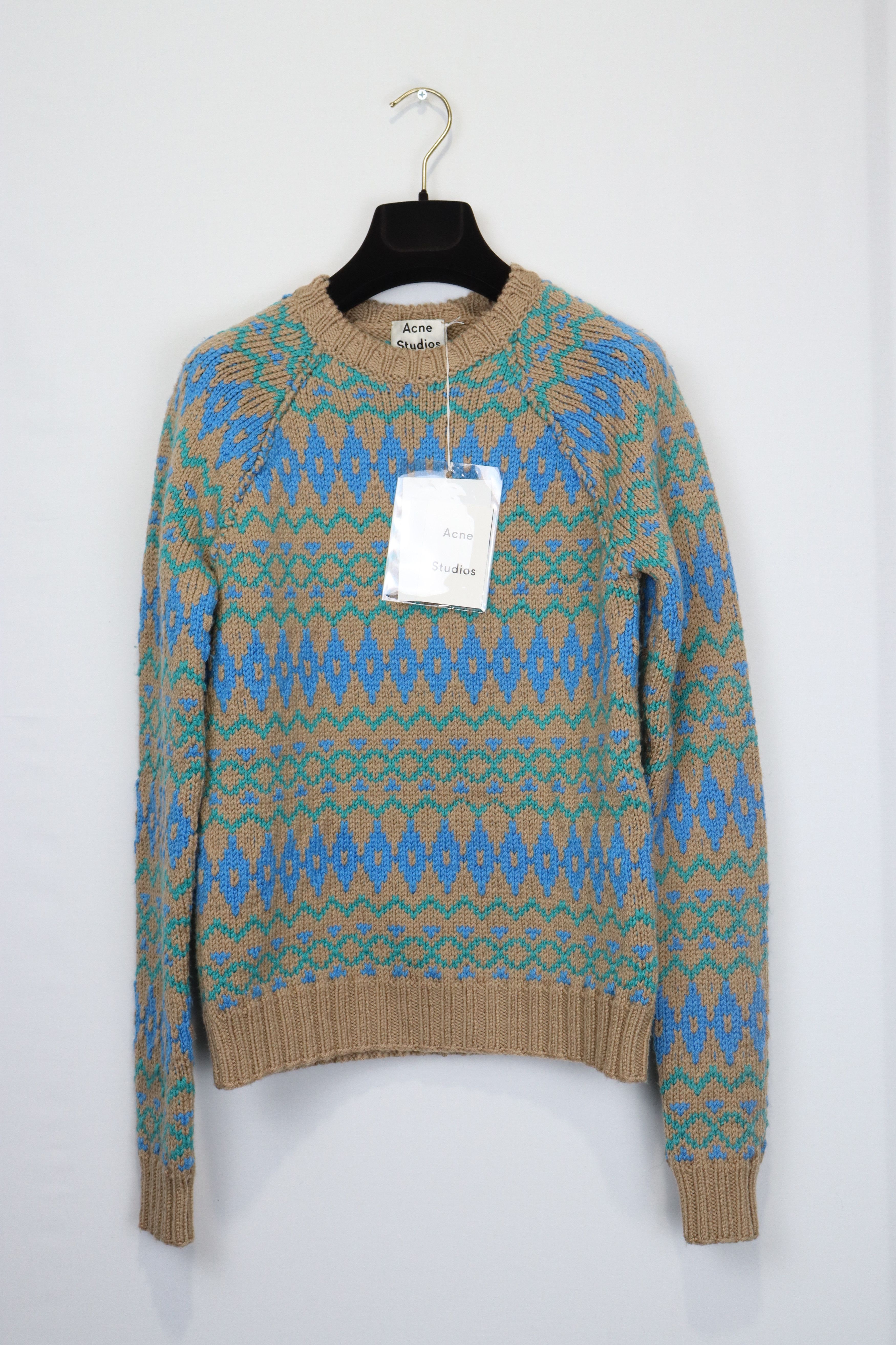 Acne Studios o1rshd10124 SS18 Naif Multicolor Fair Isle Sweater/Knitwear Size US S / EU 44-46 / 1 - 2 Thumbnail