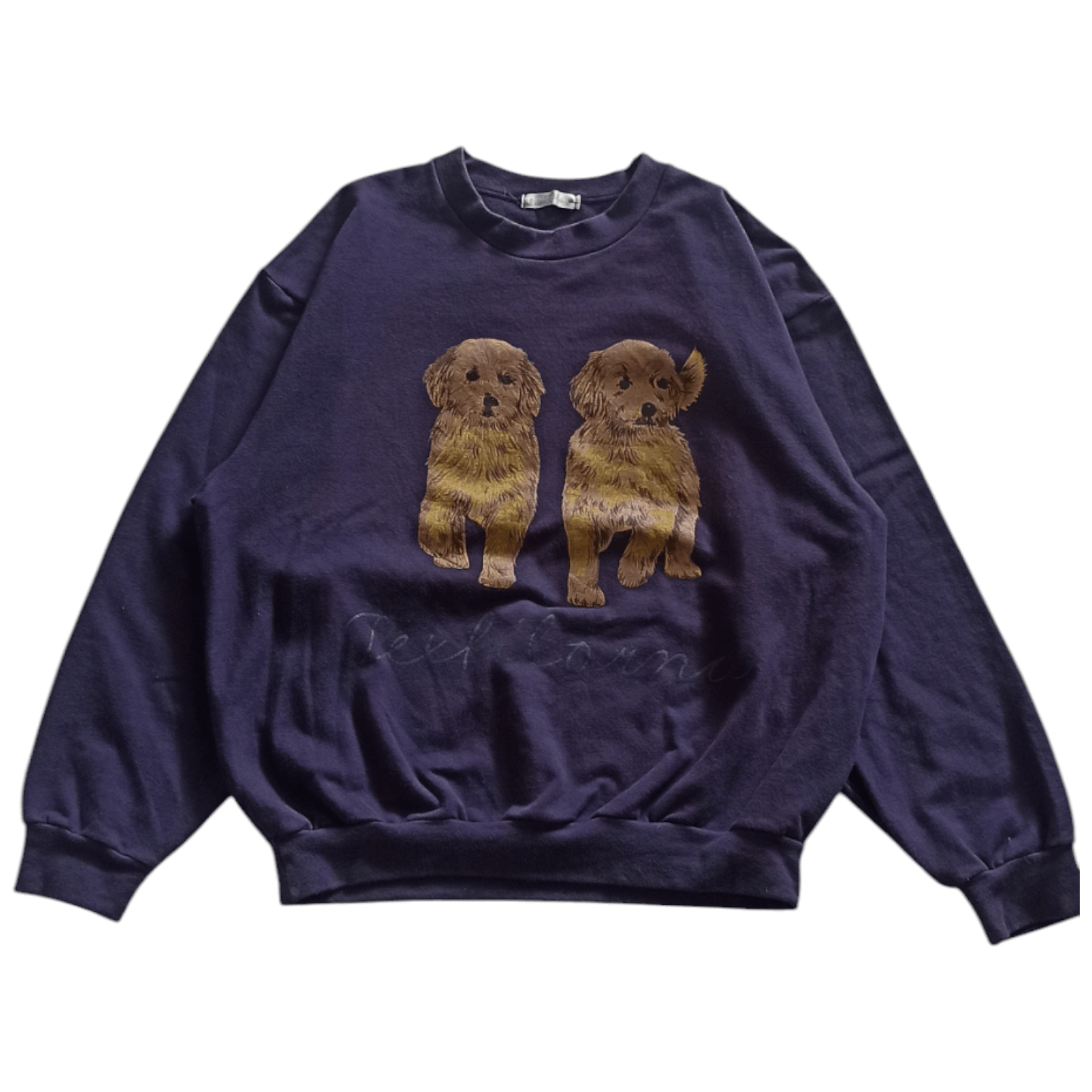 Edition Japan × Japanese Brand × Vintage Vintage Musee Dog Big Logo Purple Boxy Sweatshirt Size US M / EU 48-50 / 2 - 1 Thumbnail