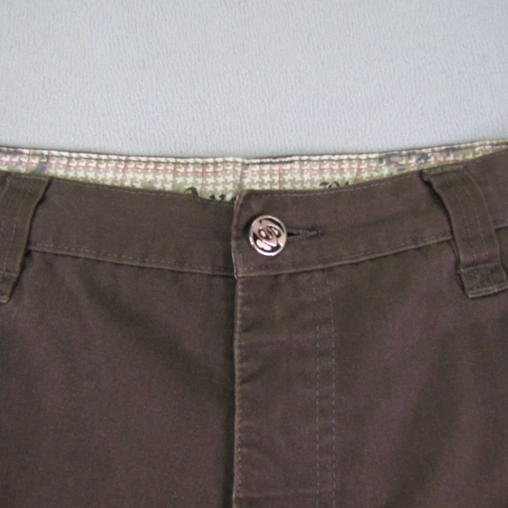 Anchor Blue VINTAGE Anchor Blue Shorts Mens 38 Cargo Baggy Grunge Y2K Brown - 38, Cotton/Poly, Cargo, Casual, Travel, Workwear, Pockets, Zipper, Logo, Button Mens Size US 38 / EU 54 - 2 Thumbnail