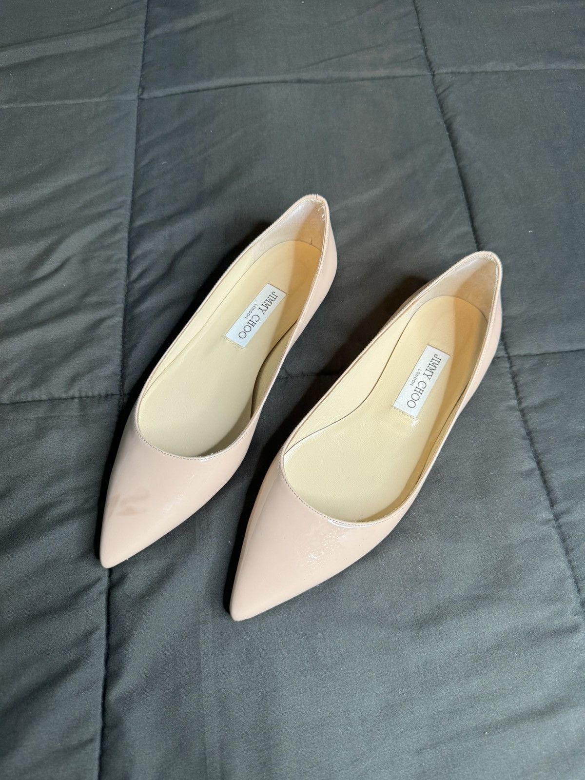 Jimmy Choo Jimmy Choo “Love/Alina Pointed-Toe Ballet” Flats Size US 9 / IT 39 - 2 Thumbnail