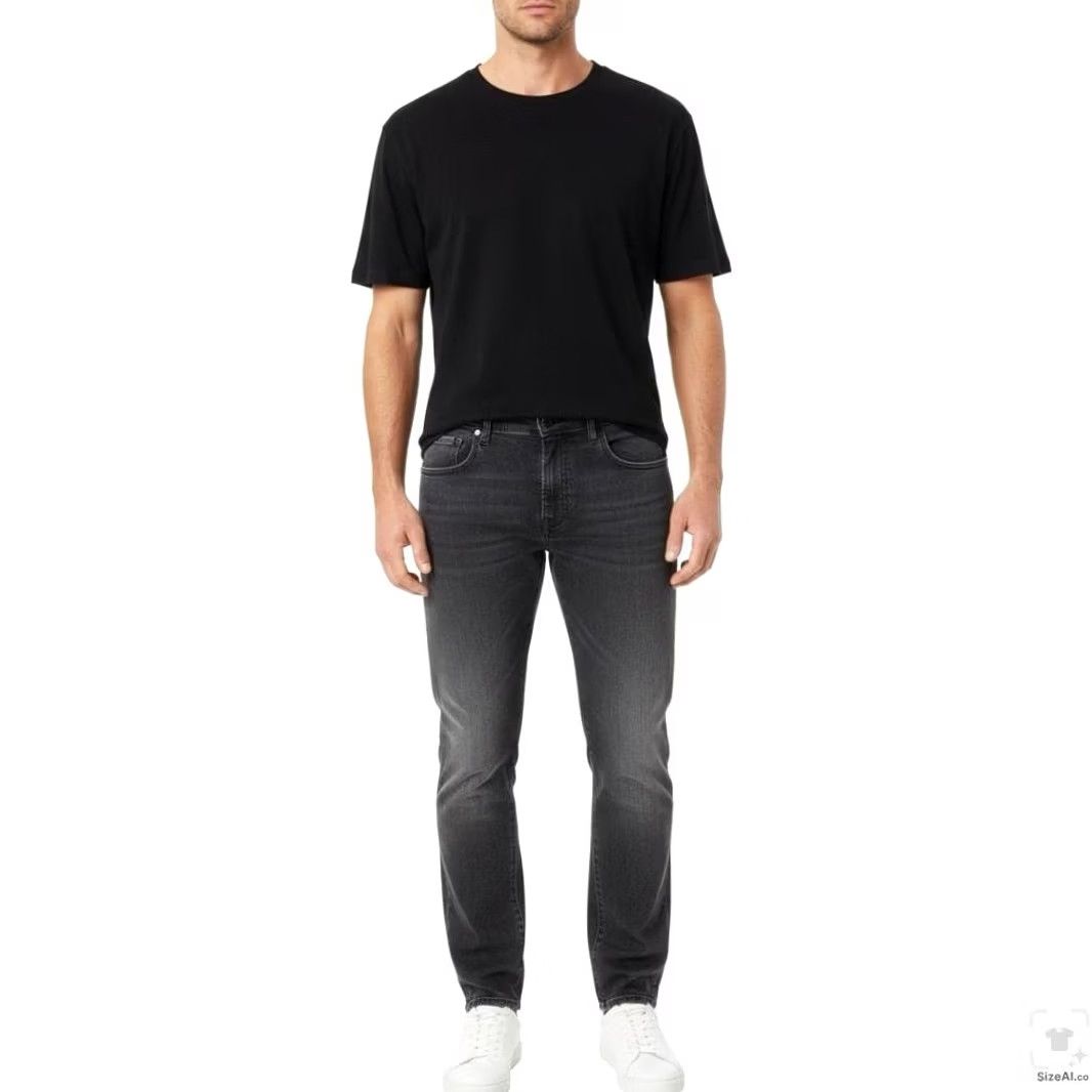 Lucky Brand Lucky Brand Mens Jeans 36x32 Gray Charcoal Wash Slim Skinny Zip Fly Size US 36 / EU 52 - 4 Thumbnail
