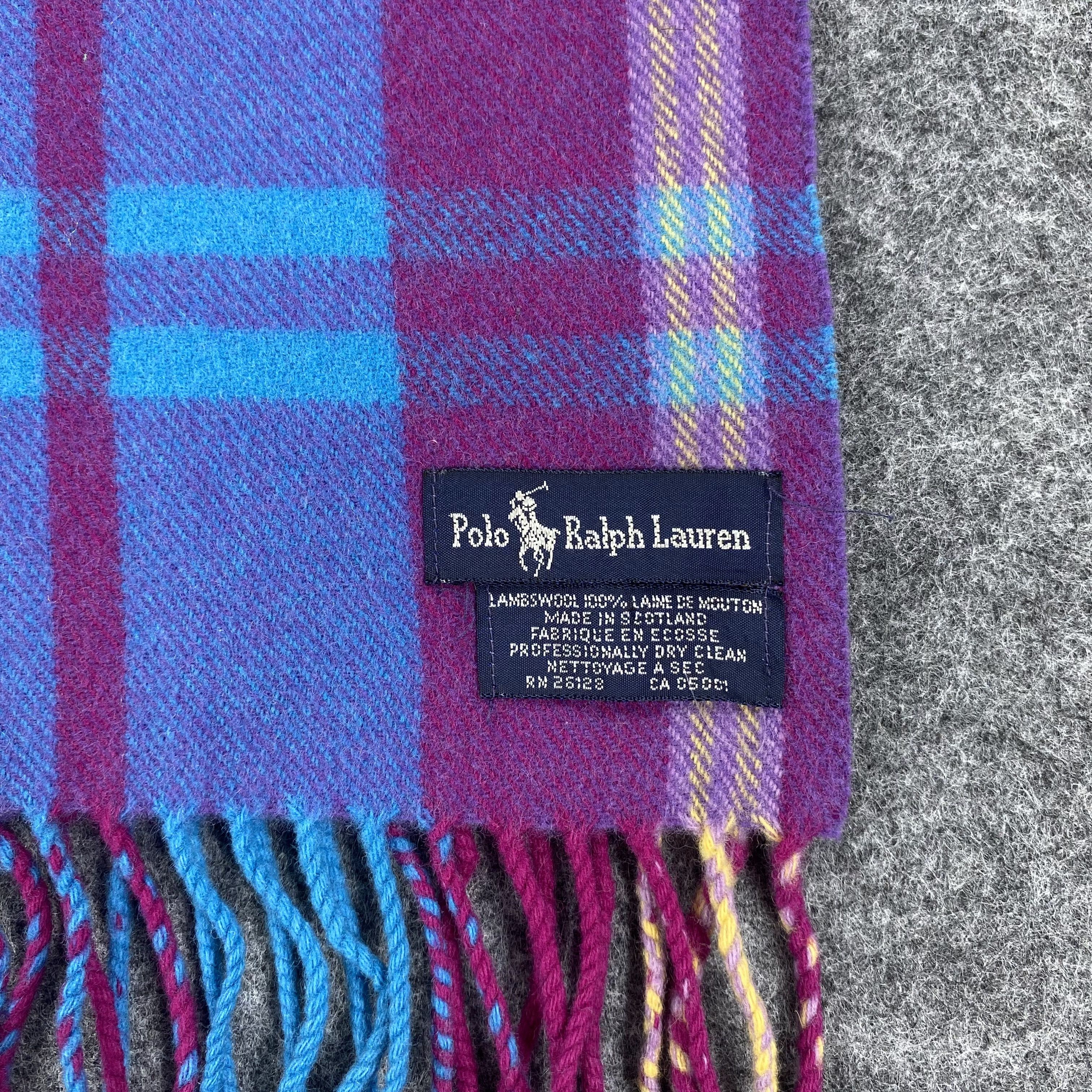Polo Ralph Lauren × Vintage GF10176 Polo Ralph Lauren Scarf Neck Wear Muffler Nova Check Size ONE SIZE - 2 Thumbnail