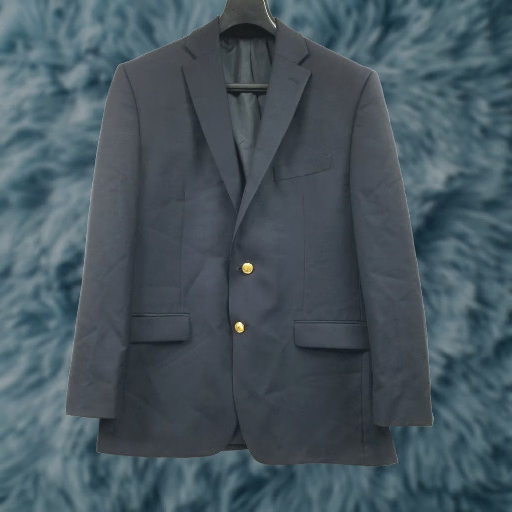 Ralph Lauren Lauren Ralph Jacket Mens 40 Blazer 40R Navy Sport Coat Gold Button Wool Size 40R - 1 Thumbnail