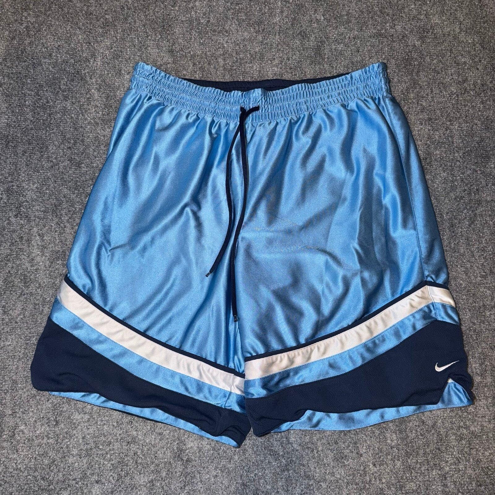 Nike Silky Baby Blue Dazzle Baggy Hoop Shorts Mens MD
