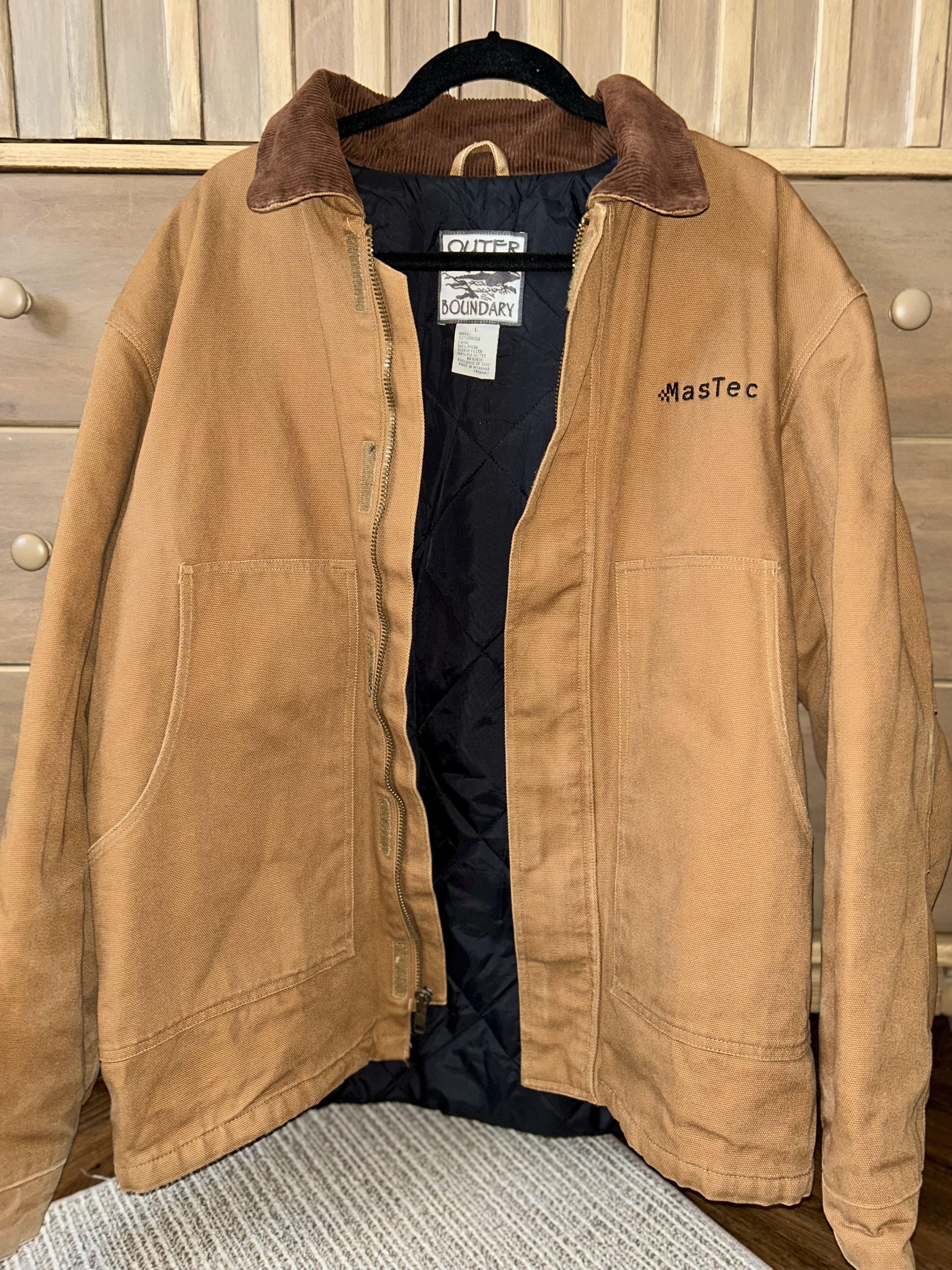 Carhartt Tan Canvas Work Coat Men’s L - Unisex Size US XL / EU 56 / 4 - 2 Thumbnail