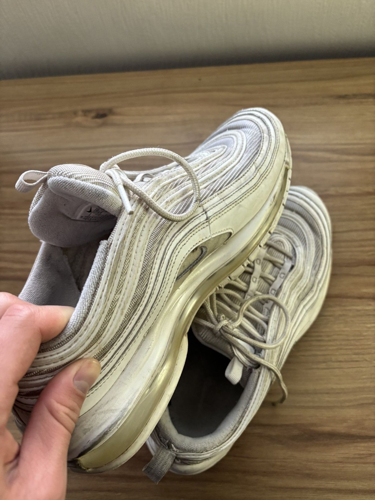 Nike Nike Air Max 97 - Triple White Size US 10.5 / EU 43-44 - 5 Thumbnail