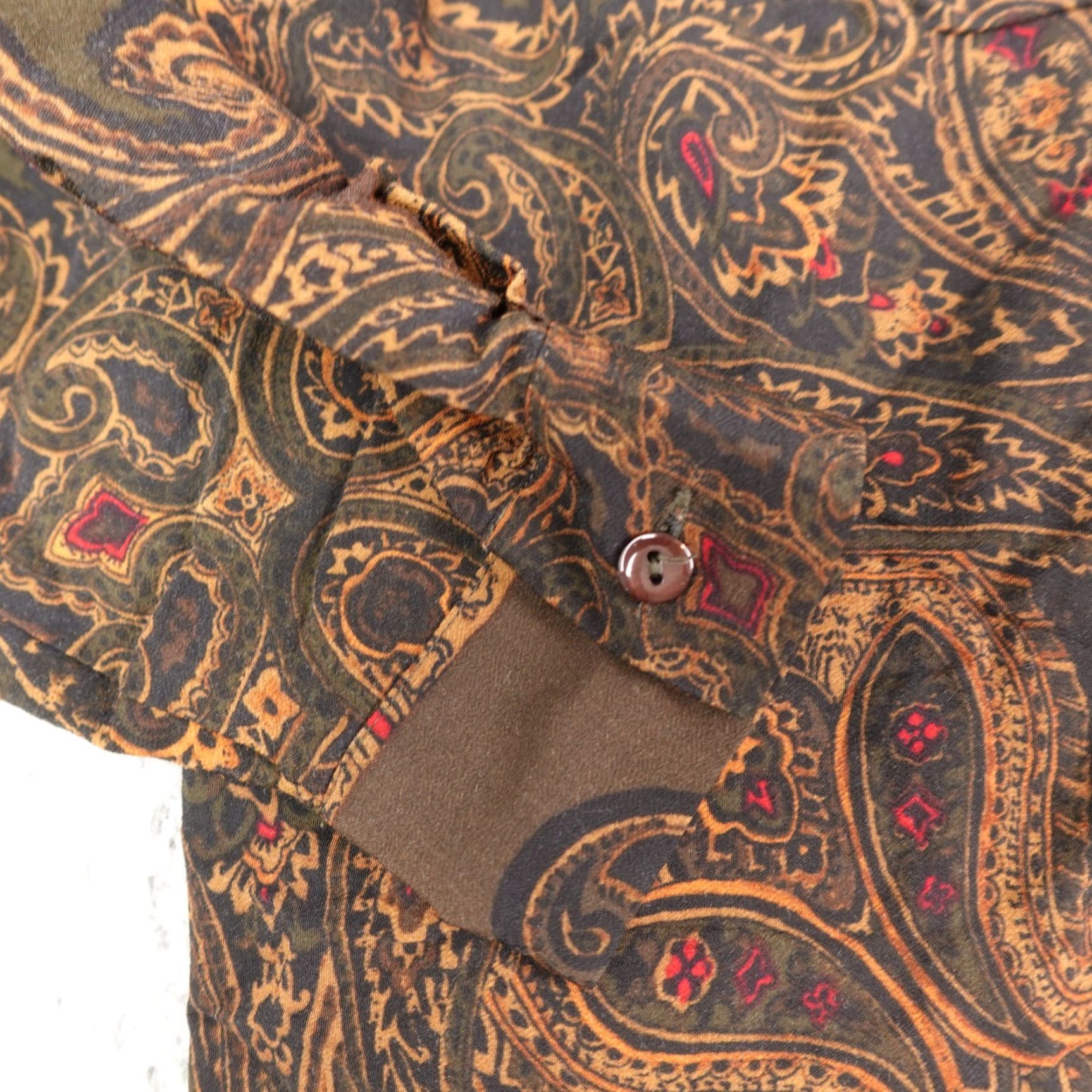 Pendleton VINTAGE Pendleton Shirt Womens 14W Brown Paisley Long Sleeve 100% Rayon V-Neck Boho Mens? Size XL / US 12-14 / IT 48-50 - 5 Thumbnail