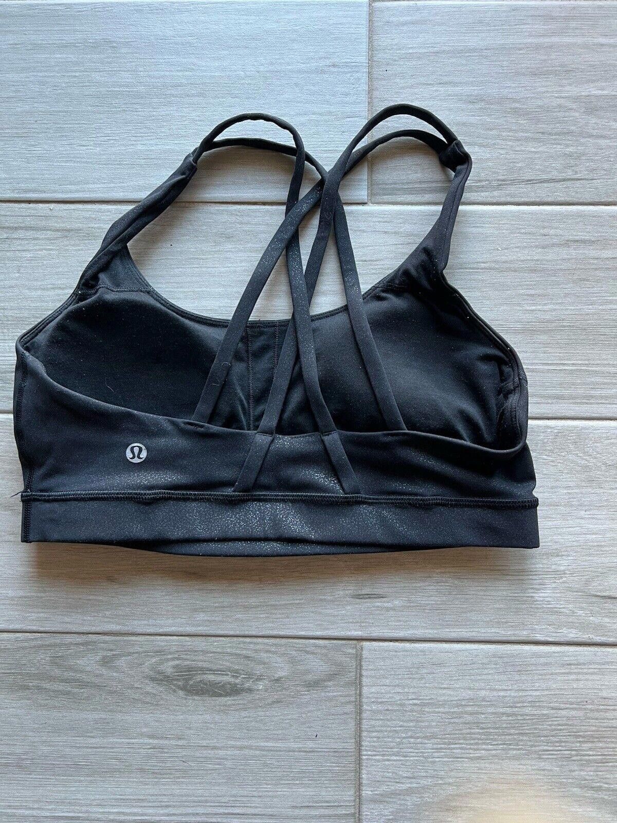 Designer Lululemon Energy Bra Luminosity Foil Sz 8 Size ONE SIZE - 4 Thumbnail