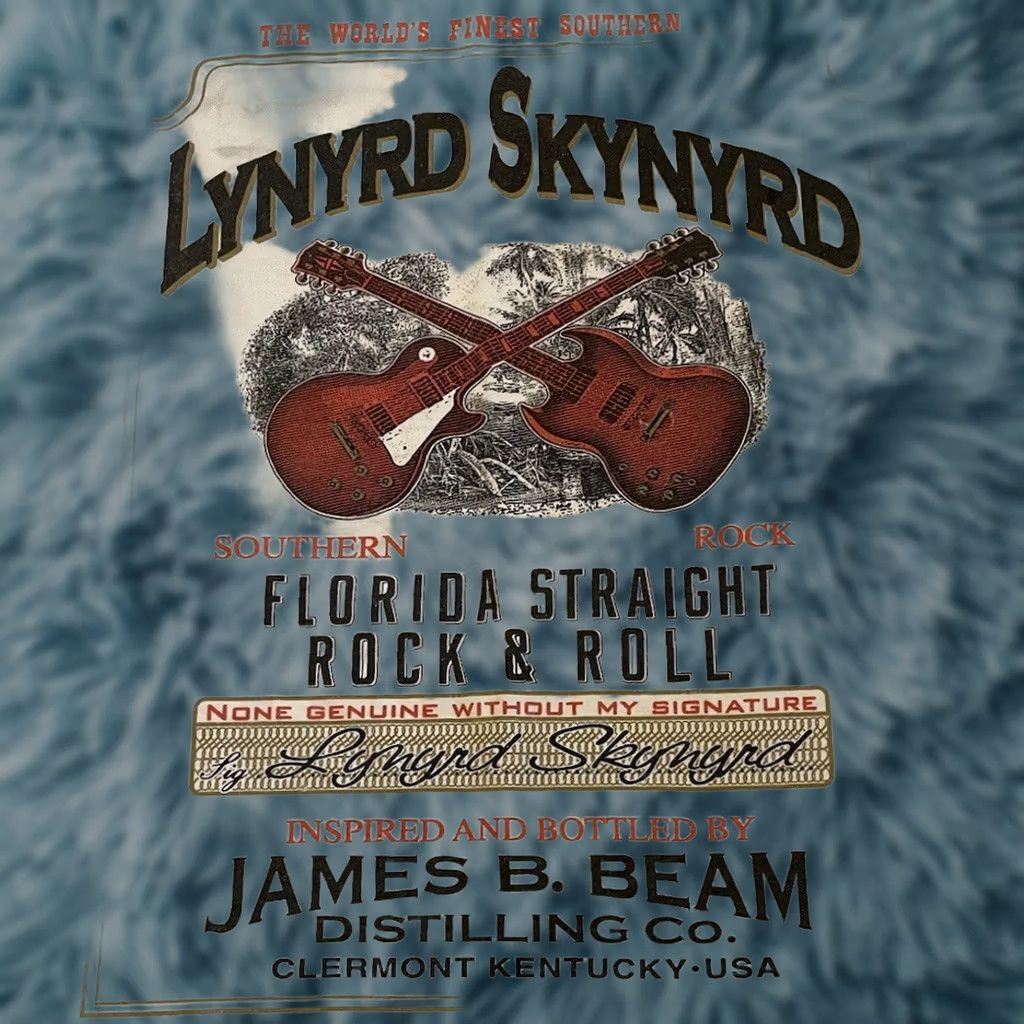 Vintage VINTAGE Lynyrd Skynyrd Faded Distress Jim Beam Shirt M Concert Band 90s Y2K Mens T-Shirt White Graphic Tee Size US M / EU 48-50 / 2 - 1 Thumbnail