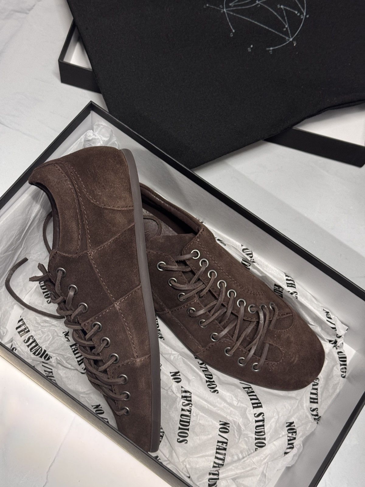 No Faith Studios no/faith studios football sneaker suede brown Size US 7.5 / EU 40-41 - 1 Thumbnail