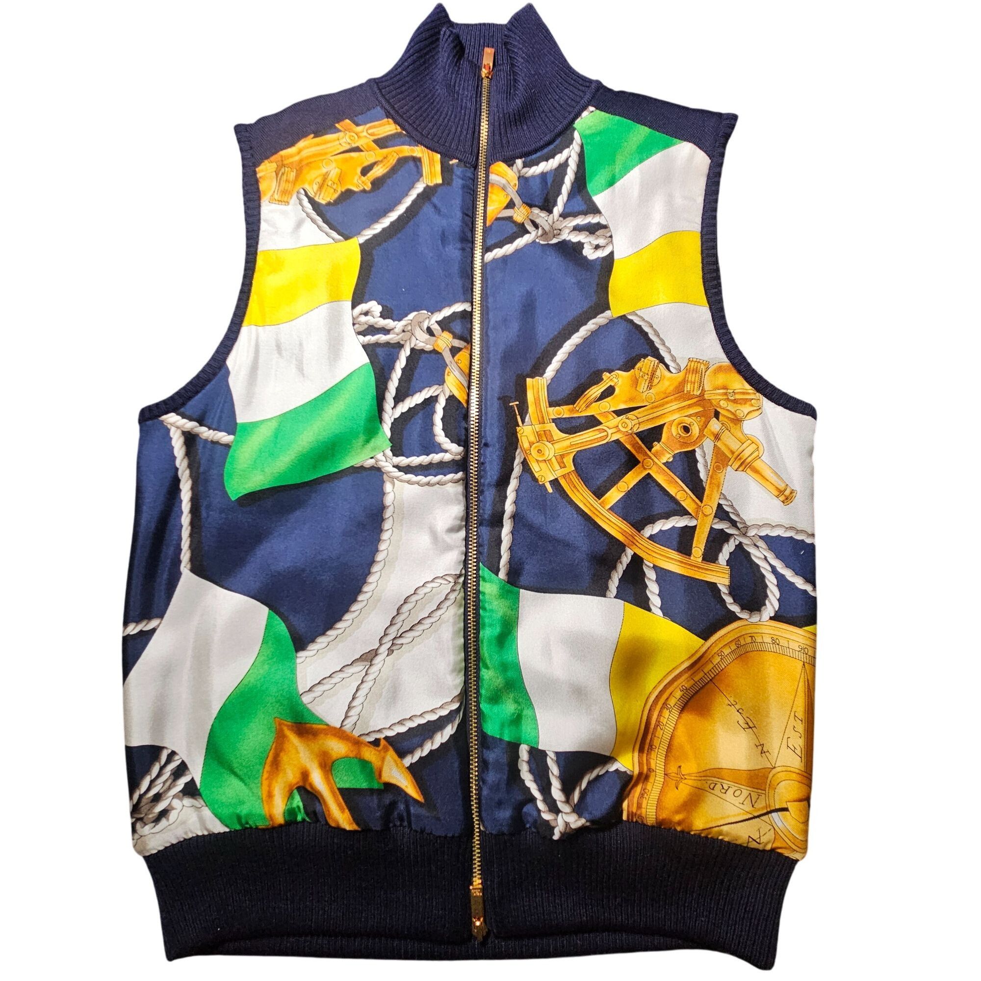 Ralph Lauren Ralph Lauren Silk Women Nautical Vest Navy P Old Money Size S / US 4 / IT 40 - 2 Thumbnail